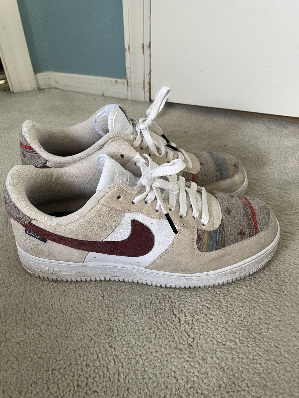 Nike × Pendleton NikeID x Pendleton custom suede Airforce 1s Size US 11.5 / EU 44-45 - 2 Thumbnail