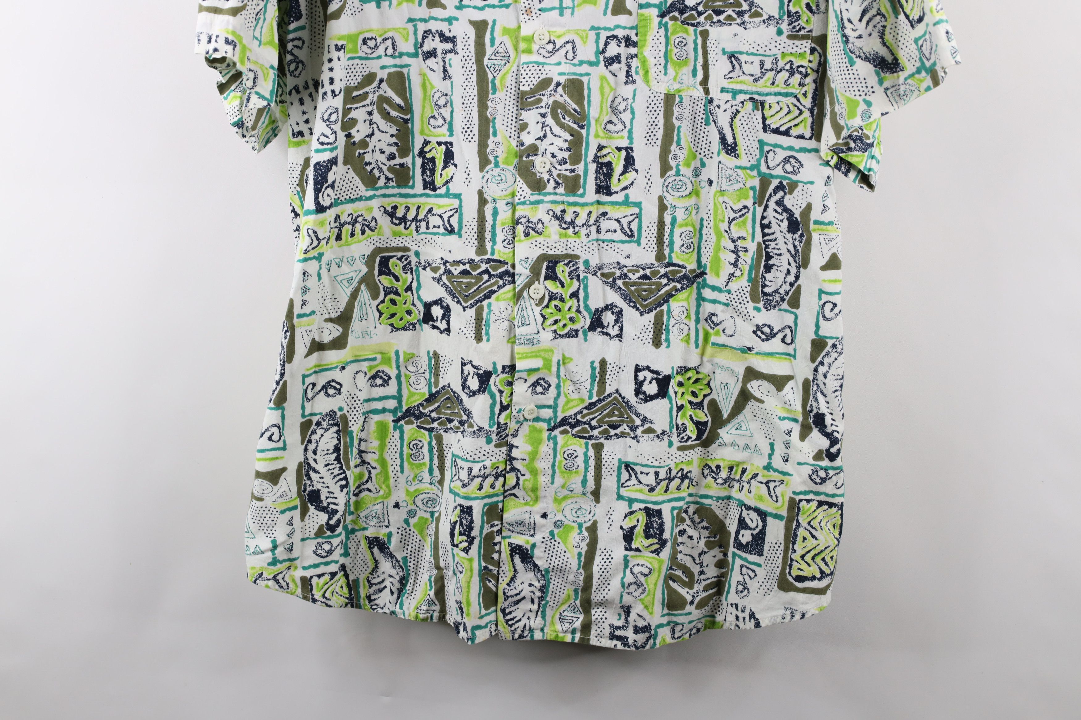 Vintage Vintage 90s Streetwear Abstract Surf Hawaiian Button Shirt Size US XL / EU 56 / 4 - 3 Thumbnail