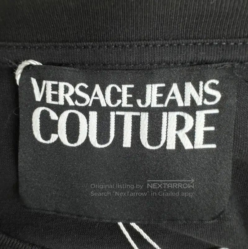 Versace Versace Black Cotton Men's T-Shirt . Size US L / EU 52-54 / 3 - 3 Thumbnail