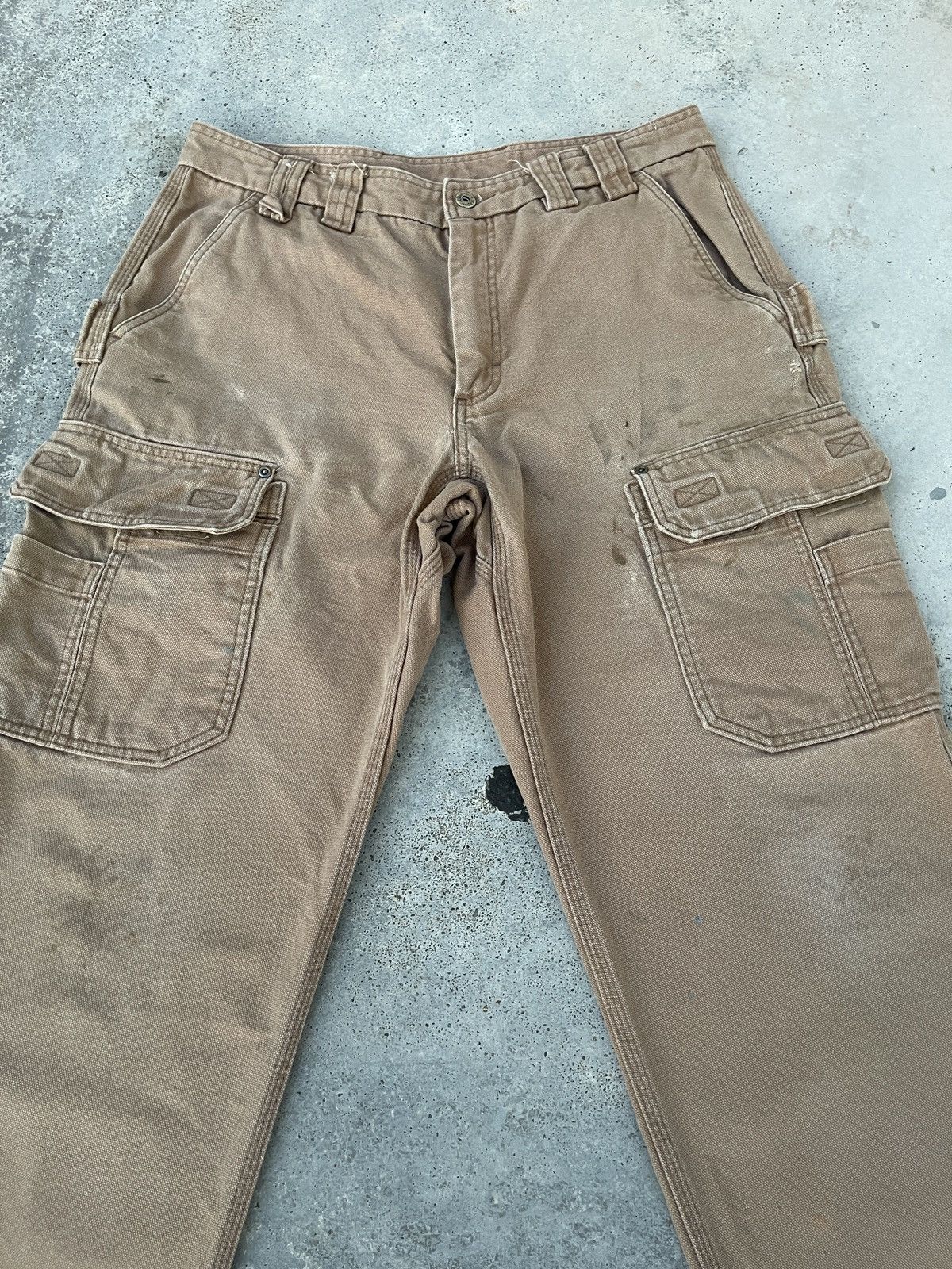 Carhartt × Duluth Trading Company × Vintage Vintage Sunfaded Duluth Trading Company Cargo Pants Size US 34 / EU 50 - 2 Thumbnail
