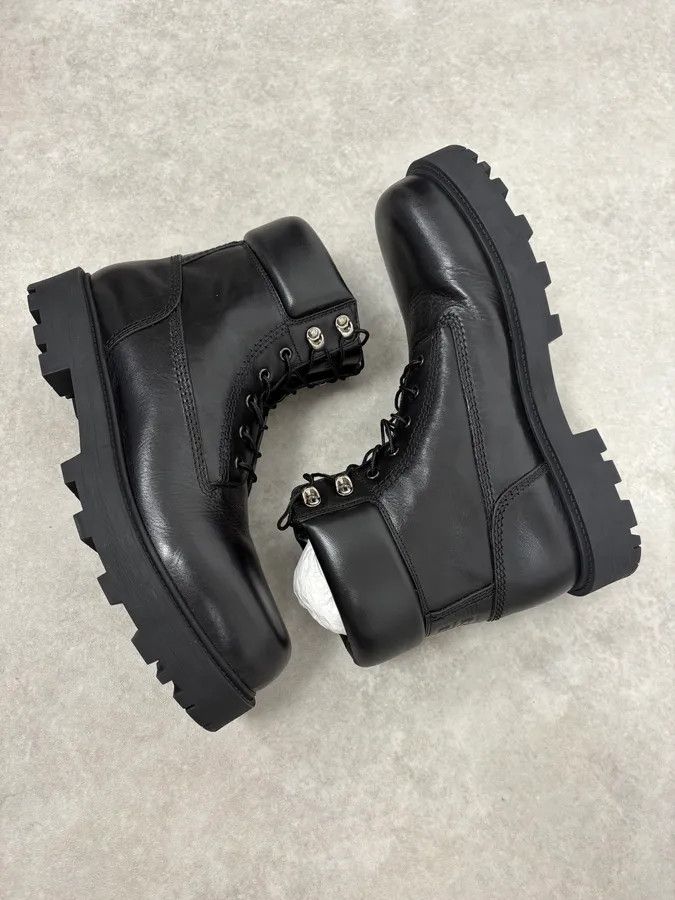 Givenchy Givenchy 4G Storm Calf Leather Black Lace Up Boots Size US 12 / EU 45 - 6 Thumbnail