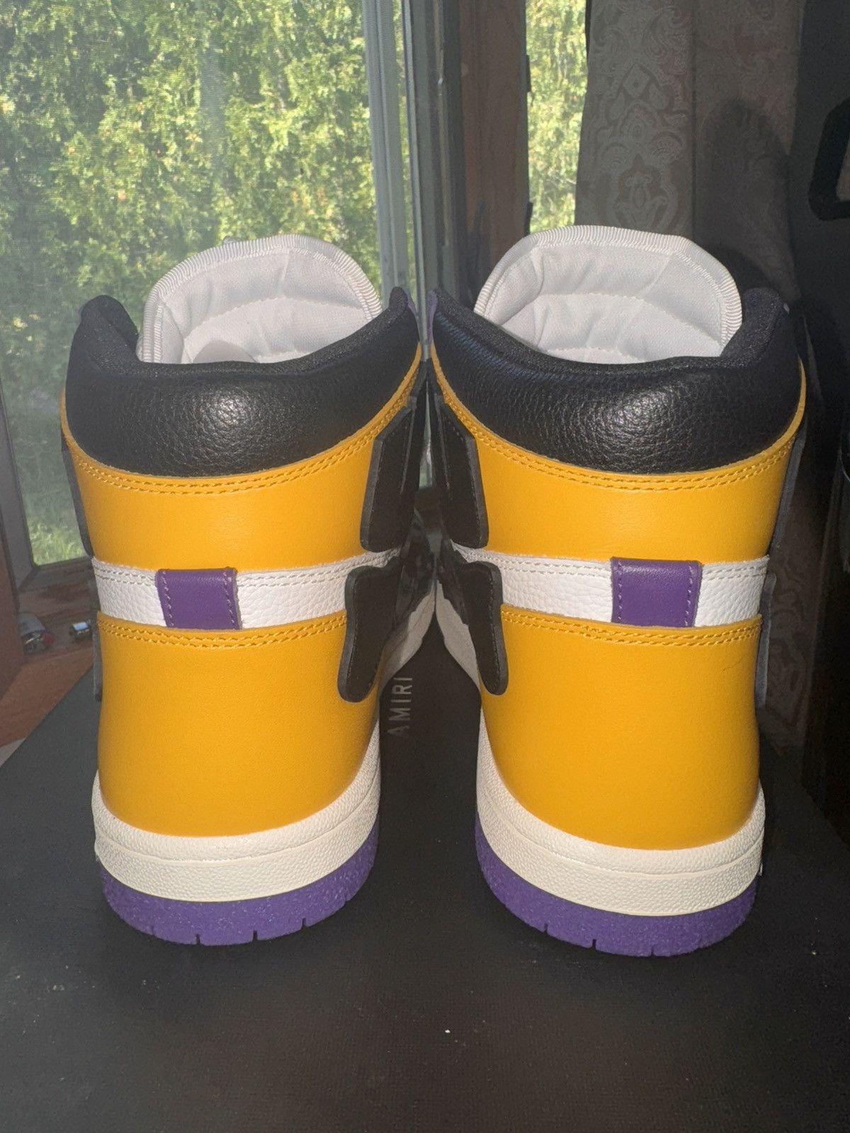 Amiri Amiri Skel Hi-Top Lakers Colors Size 12 US 45 EU Brand New Size US 12 / EU 45 - 4 Thumbnail