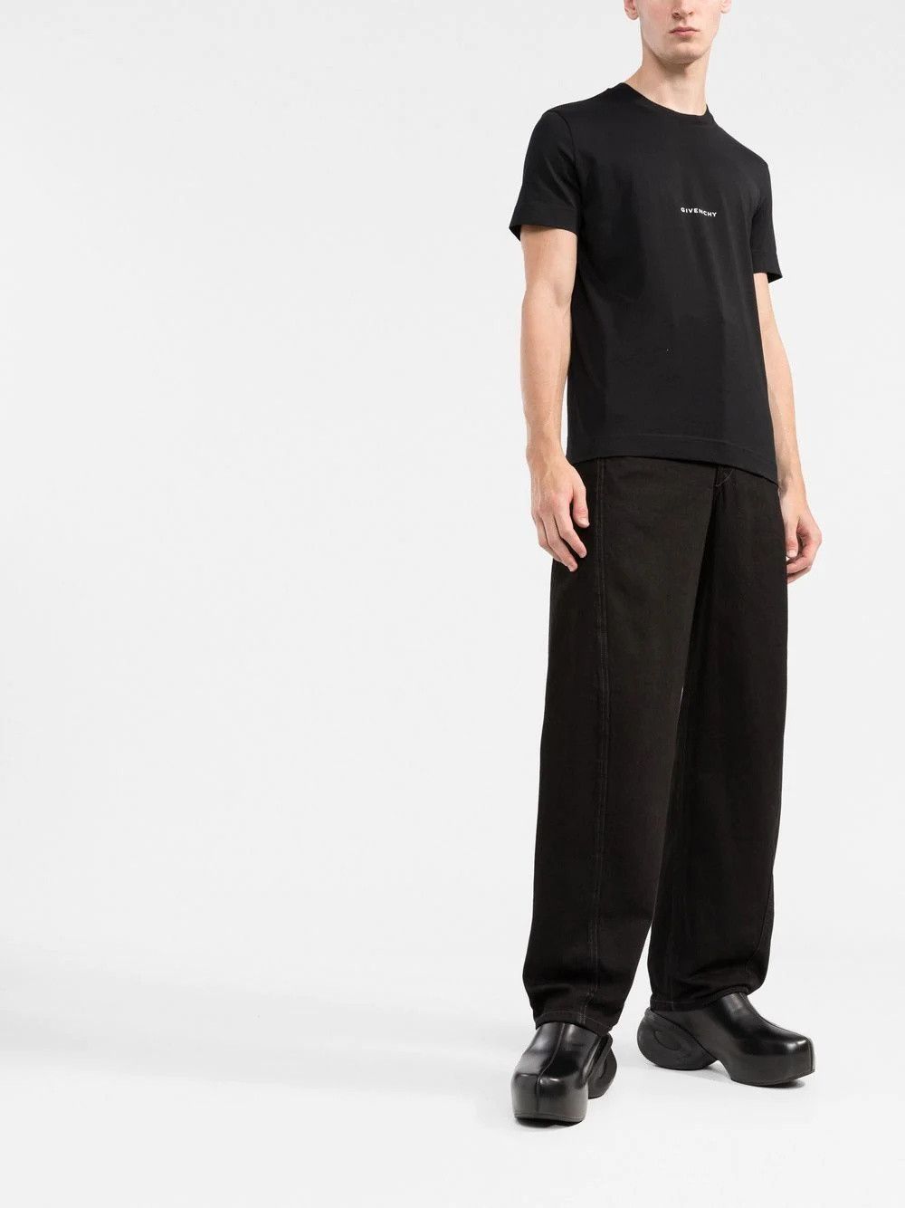 Givenchy Black Cross Logo T-Shirt Size US XL / EU 56 / 4 - 3 Thumbnail