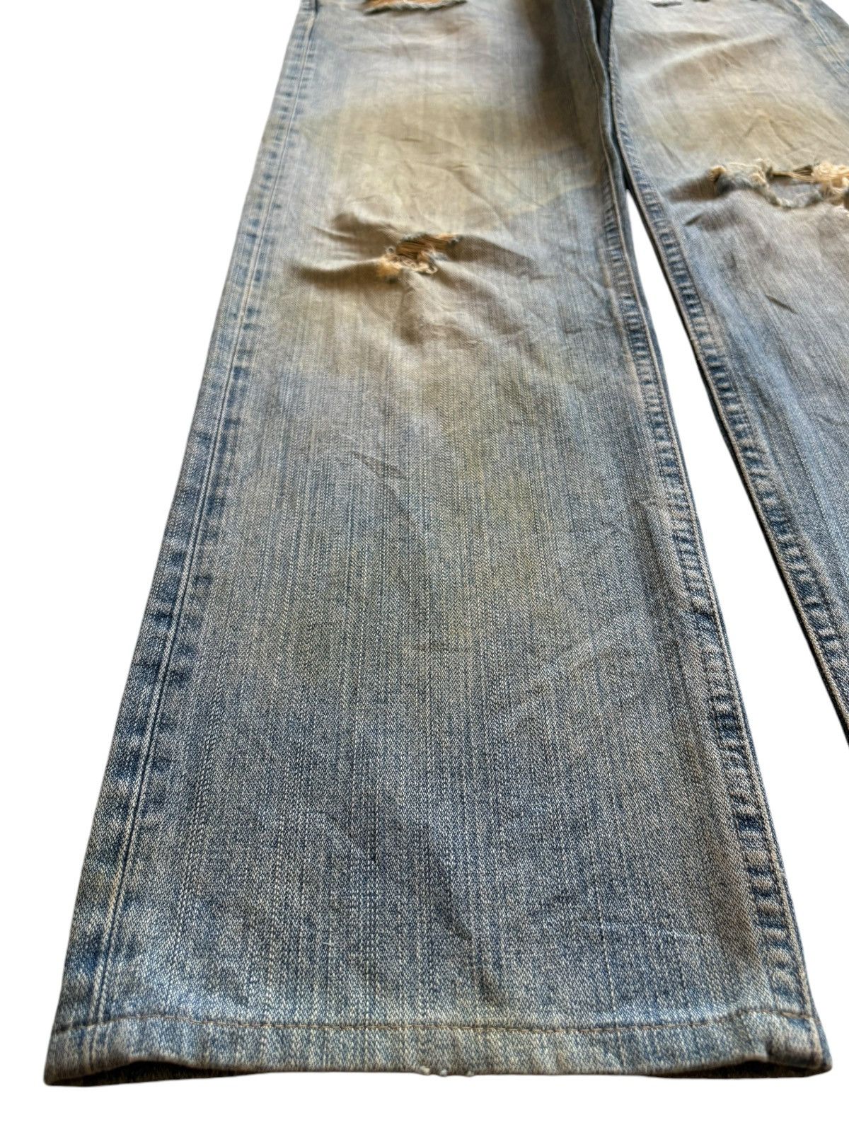 Uniqlo SALES🔥Vintage Uniqlo Mud Wash Distressed Baggy Jeans Size US 33 - 6 Thumbnail