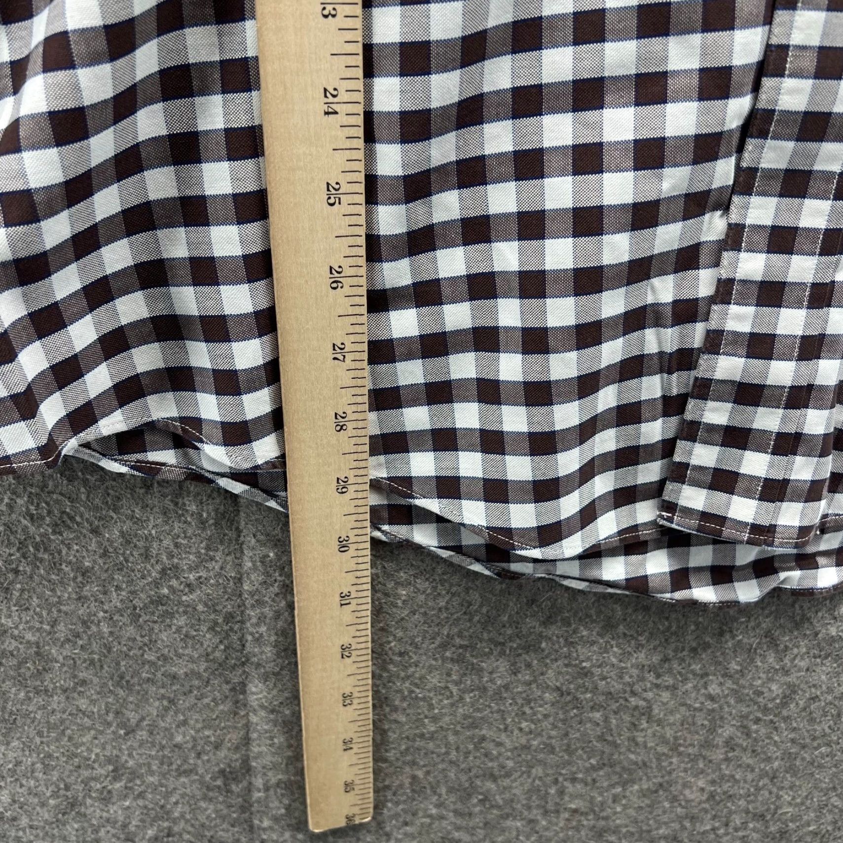 Brooks Brothers VINTAGE Brooks Brothers 1818 Shirt Mens Large Brown White Button-Down Gingham Preppy Shirt Mens Large Brown White Button-Down Gingham Preppy Size US L / EU 52-54 / 3 - 2 Thumbnail