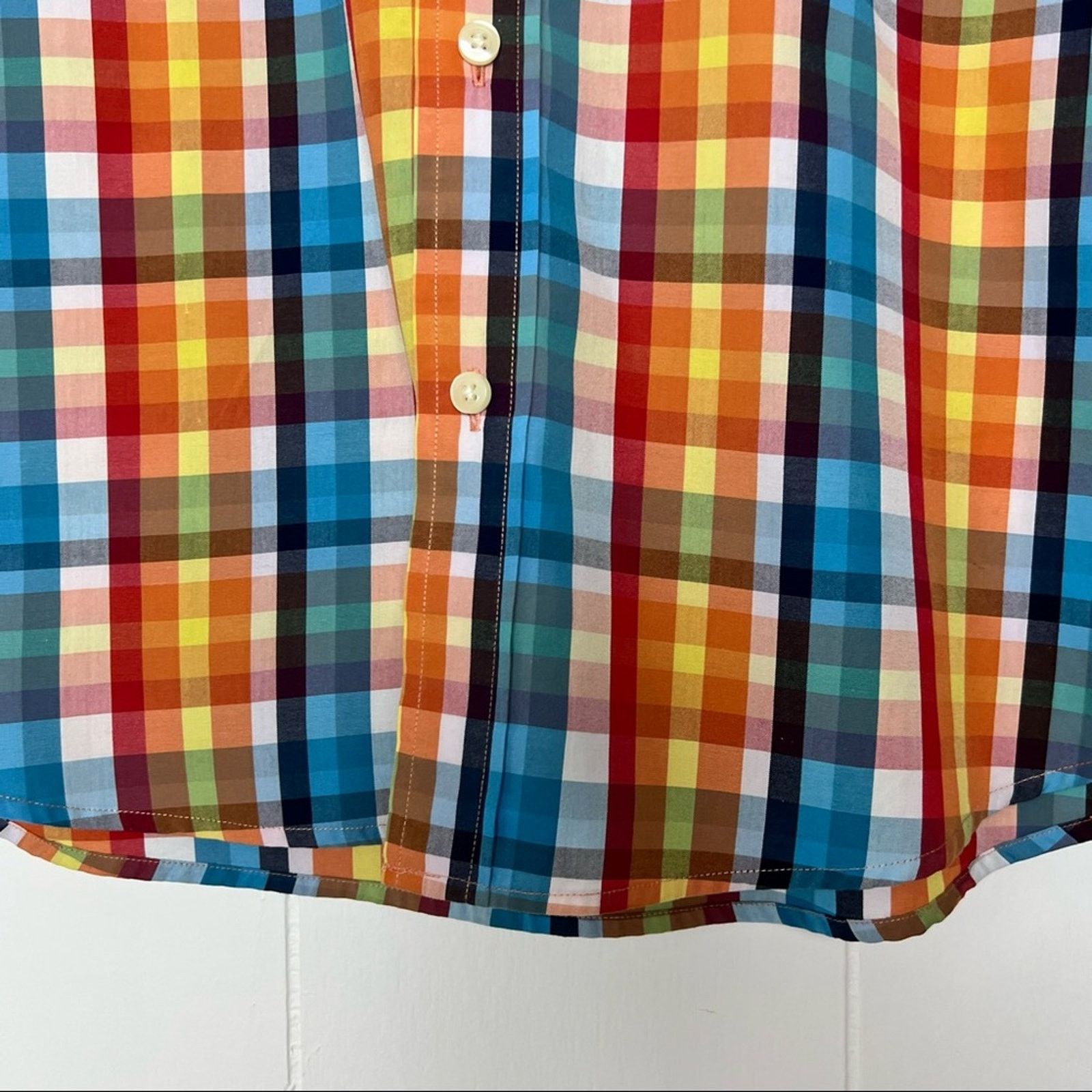 Original Penguin Penguin Bright Multi Check Button Up Shirt Men’s Size XL Size US XL / EU 56 / 4 - 7 Thumbnail