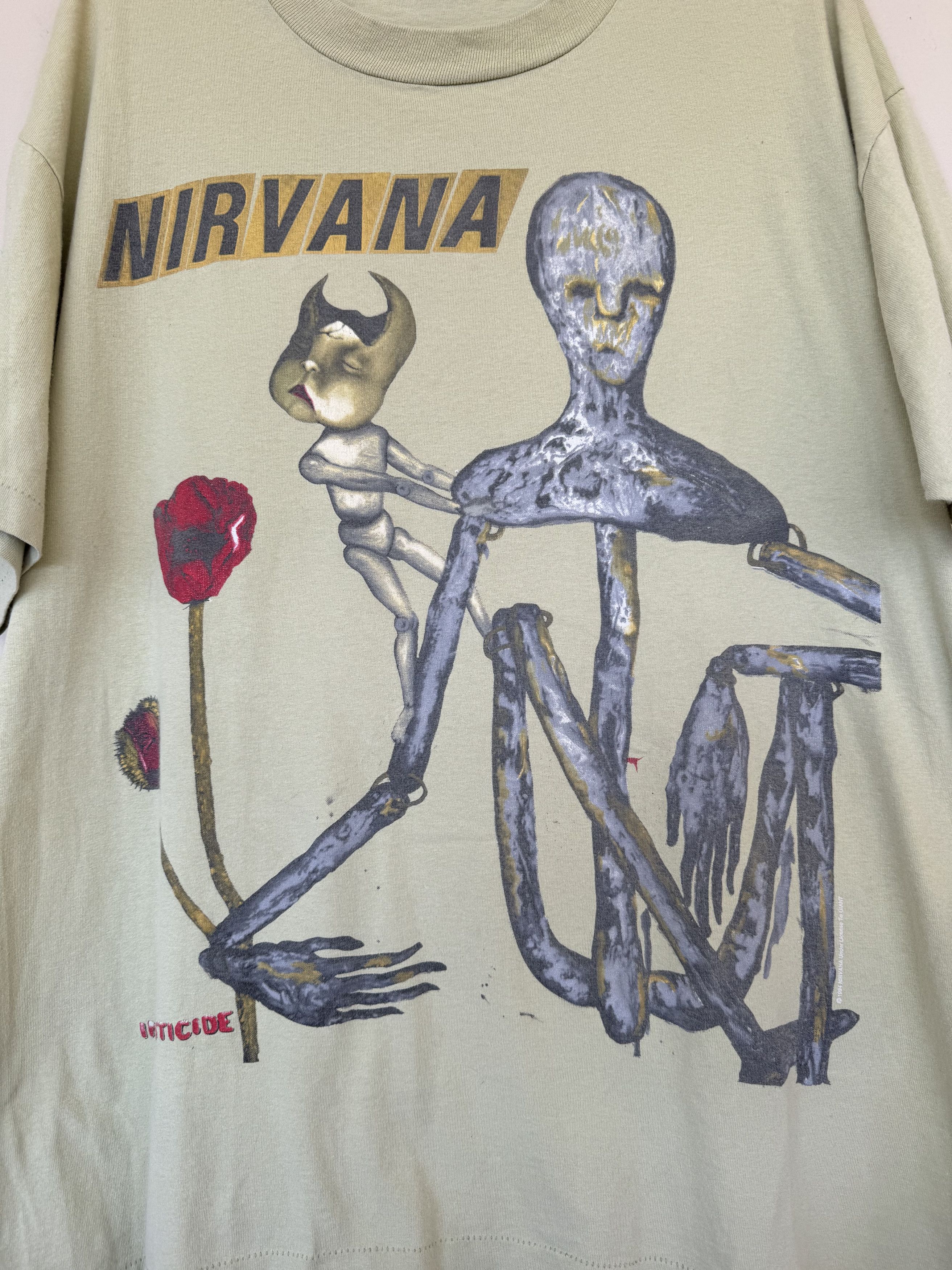 Vintage Nirvana Insecticide Tee 1993 Size US XL / EU 56 / 4 - 7 Thumbnail