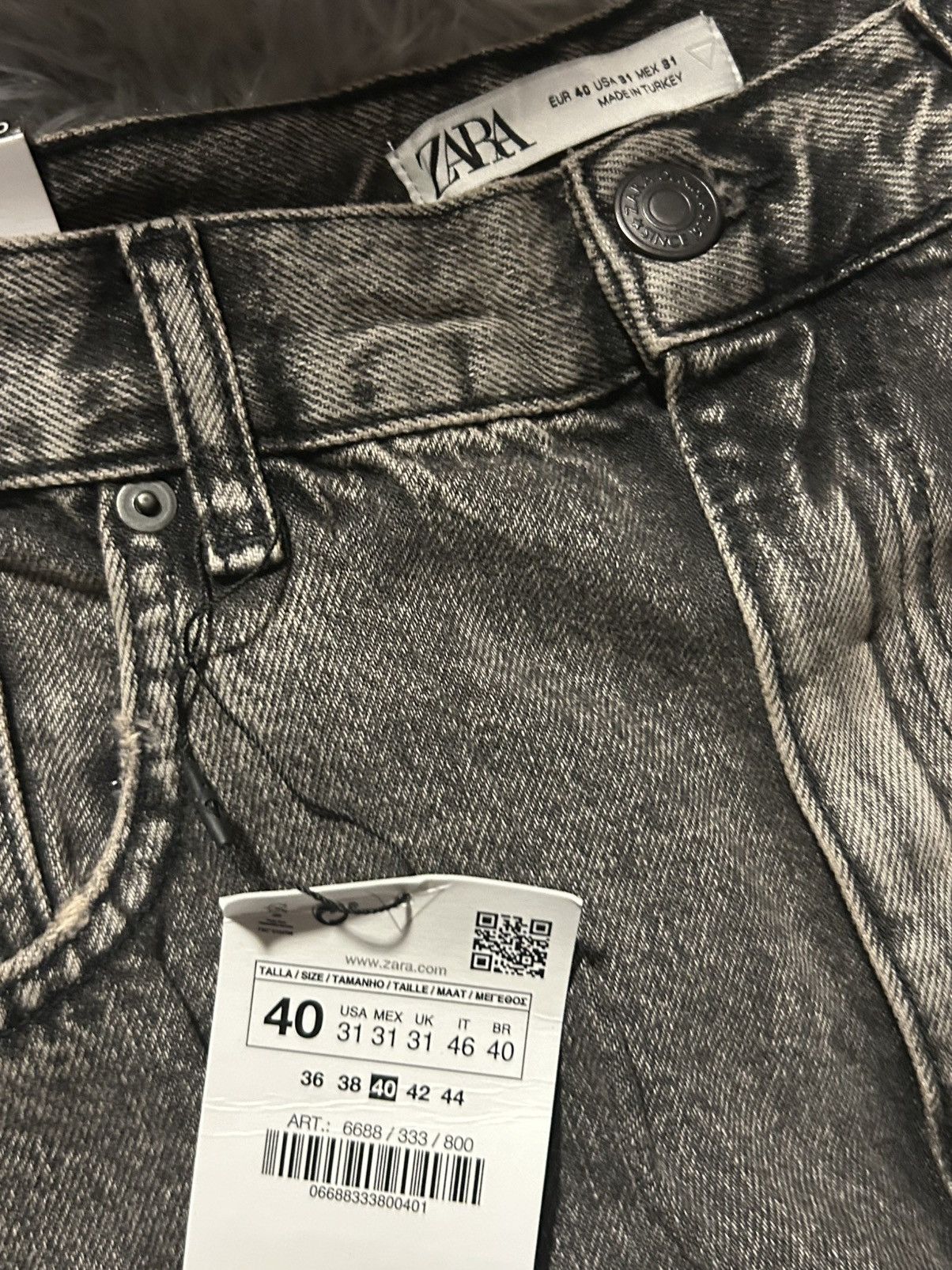 Zara Zara relaxed cargo denim pants size 31 Size US 31 - 3 Thumbnail