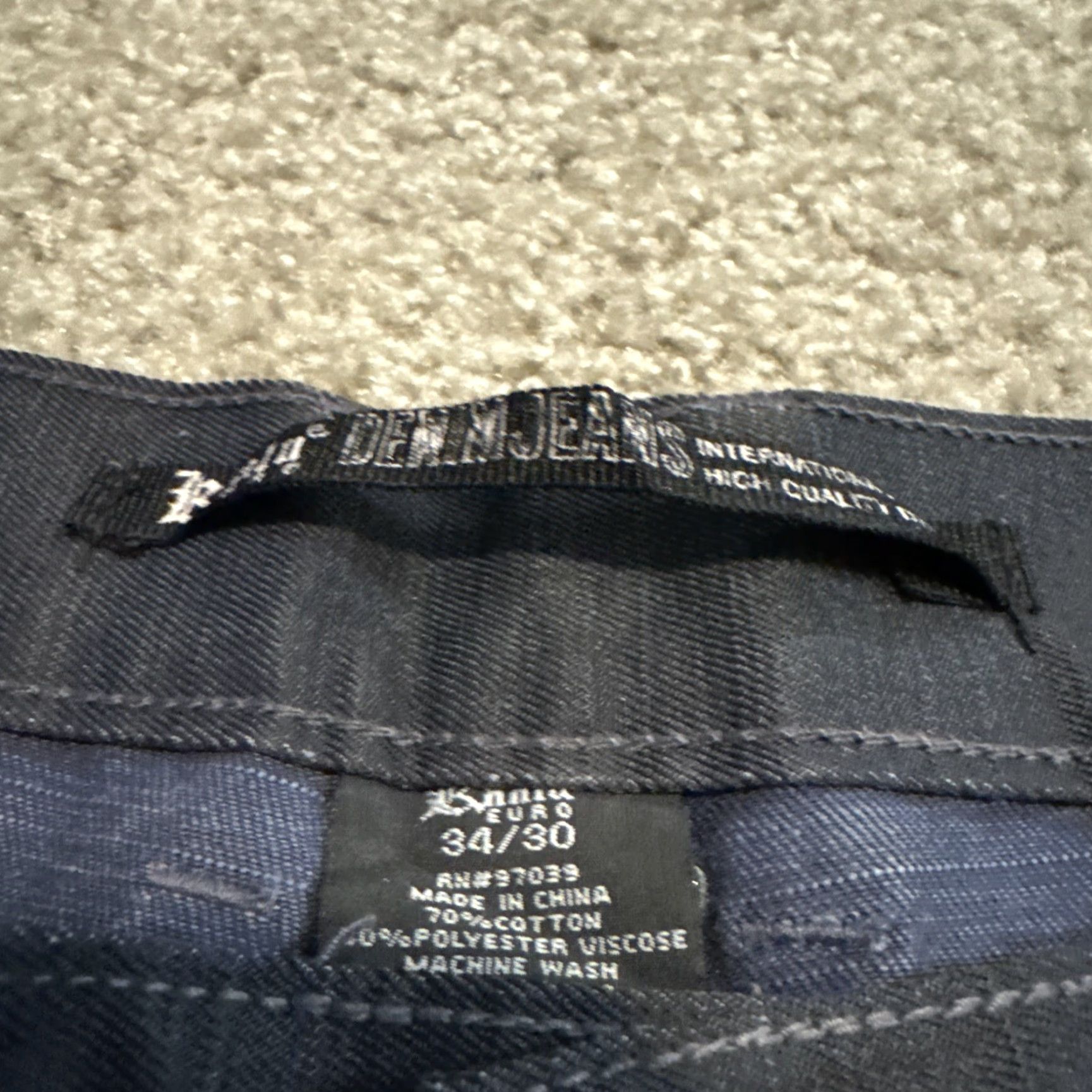 Denime VINTAGE Kaalu Euro Black Jeans Denim 34x30” Men Straight Leg 34 Inseam Regular Size Black Mens Size US 34 / EU 50 - 5 Thumbnail
