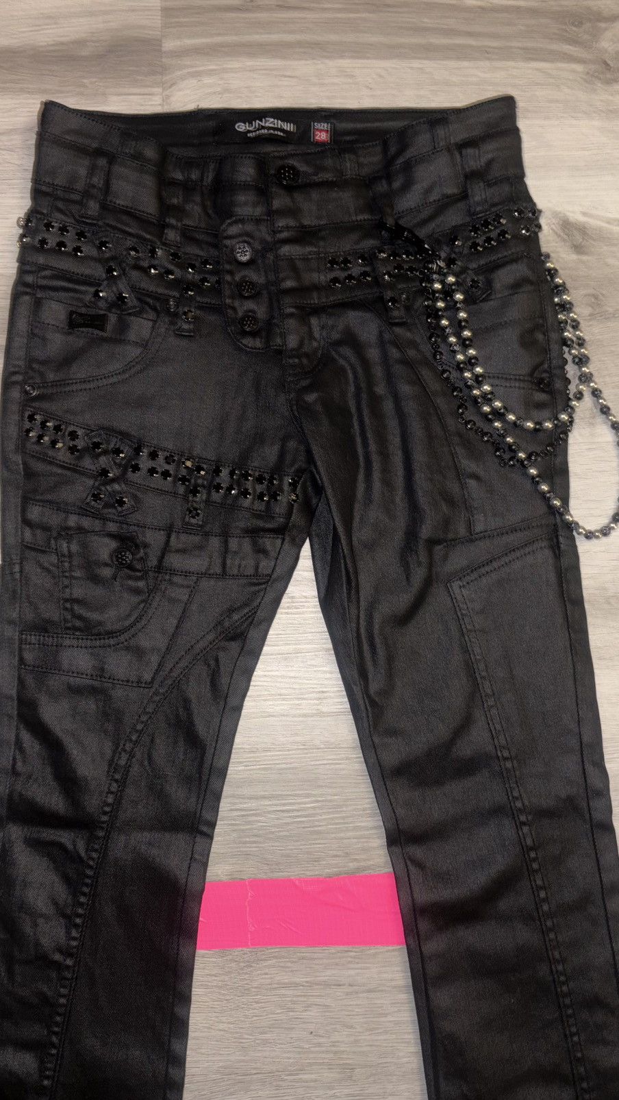 Other GUNZINII black studded jeans Size US 28 / EU 44 - 3 Thumbnail