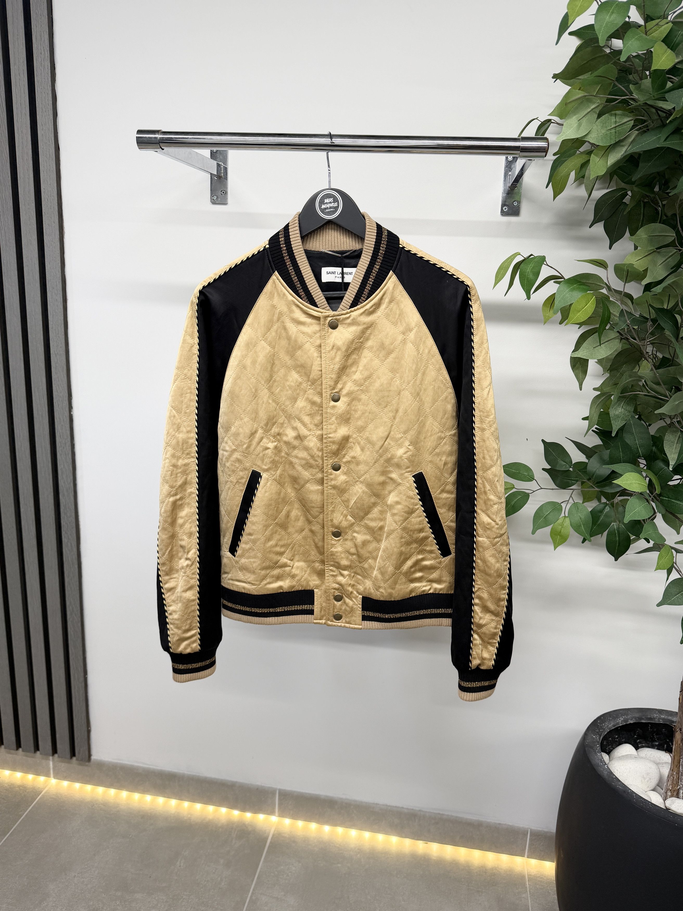 Saint Laurent Paris SAINT LAURENT PARIS METALLIC SILVER TEDDY