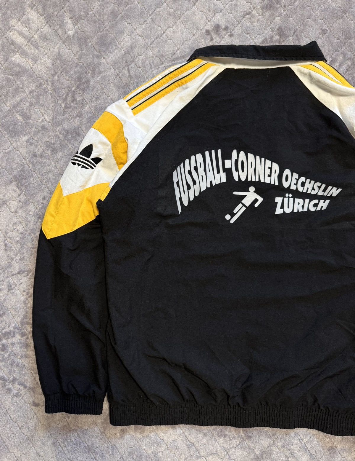 Adidas × Vintage Vintage 1990s Adidas Tracking Jacket Size US L / EU 52-54 / 3 - 5 Thumbnail