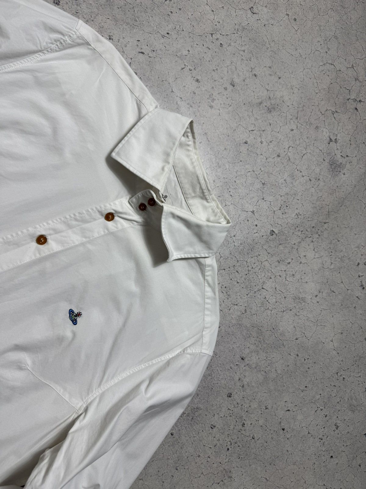 Vivienne Westwood Vivienne Westwood White Luxury Button Up Shirt Size 58 Size US XXL / EU 58 / 5 - 4 Thumbnail