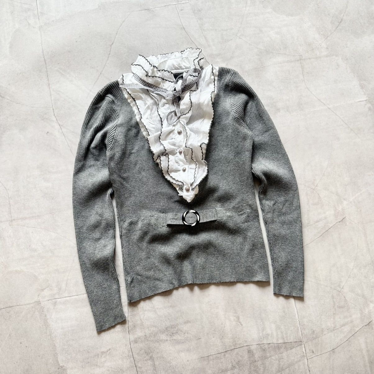 Hysteric Glamour × Undercover Sexy Office Siren Sweater Cute Ruffles Sarah Pacini Vibe Size M / US 6-8 / IT 42-44 - 1 Thumbnail