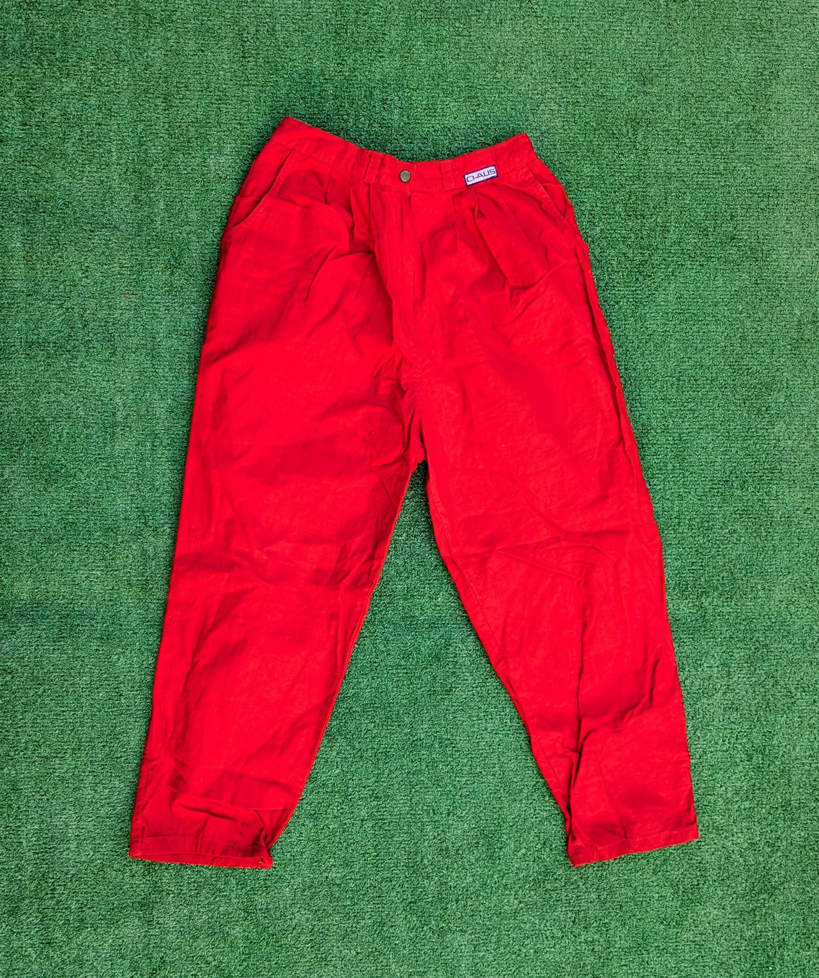 Designer Chaus Classic Petite High Pleated Elastic Waist Retro Pants Size 28" / US 6 / IT 42 - 2 Thumbnail