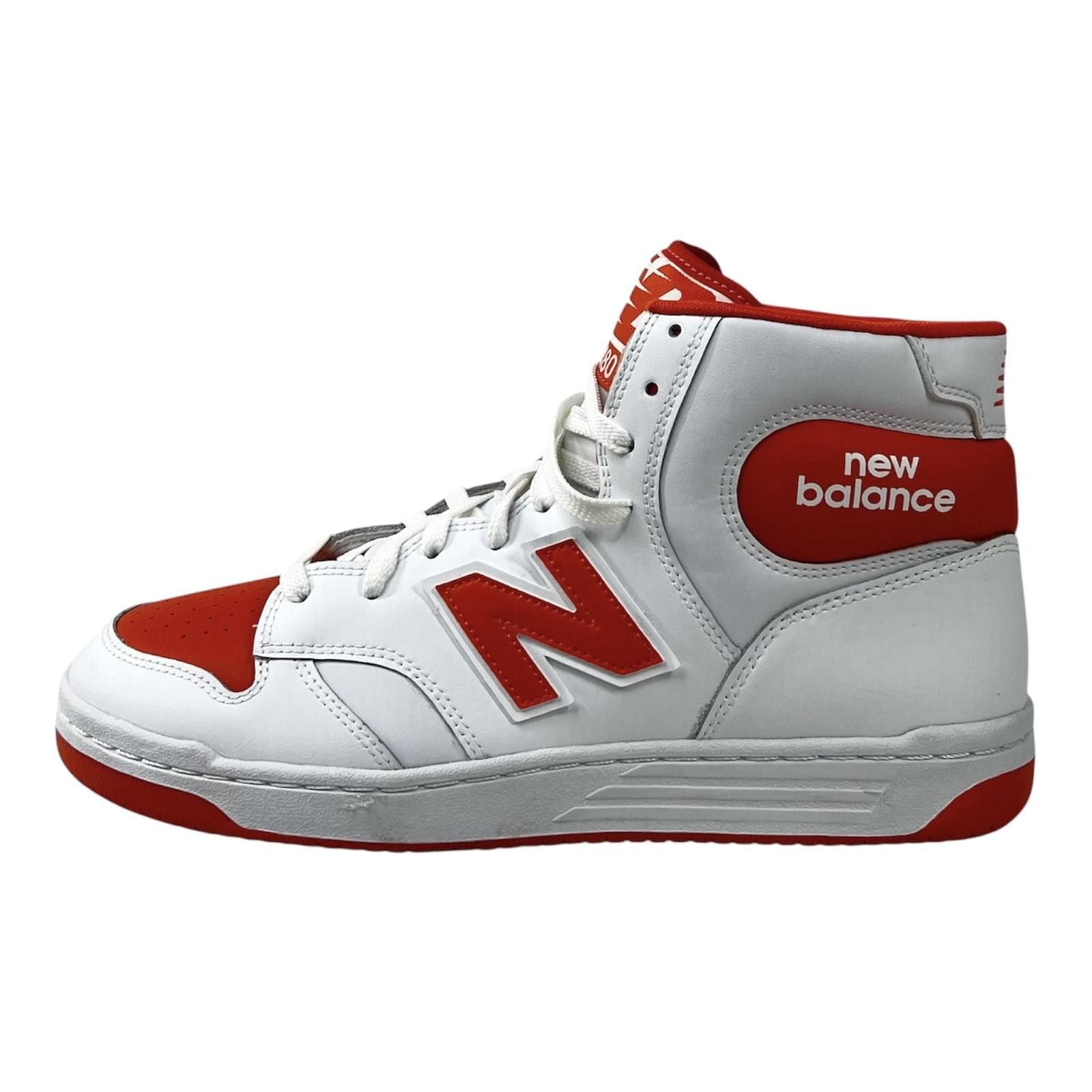 New Balance New Balance Hi Men's Shoes White/Orange (BB480SCA) SIZE 10.5 Size US 10.5 / EU 43-44 - 8 Thumbnail