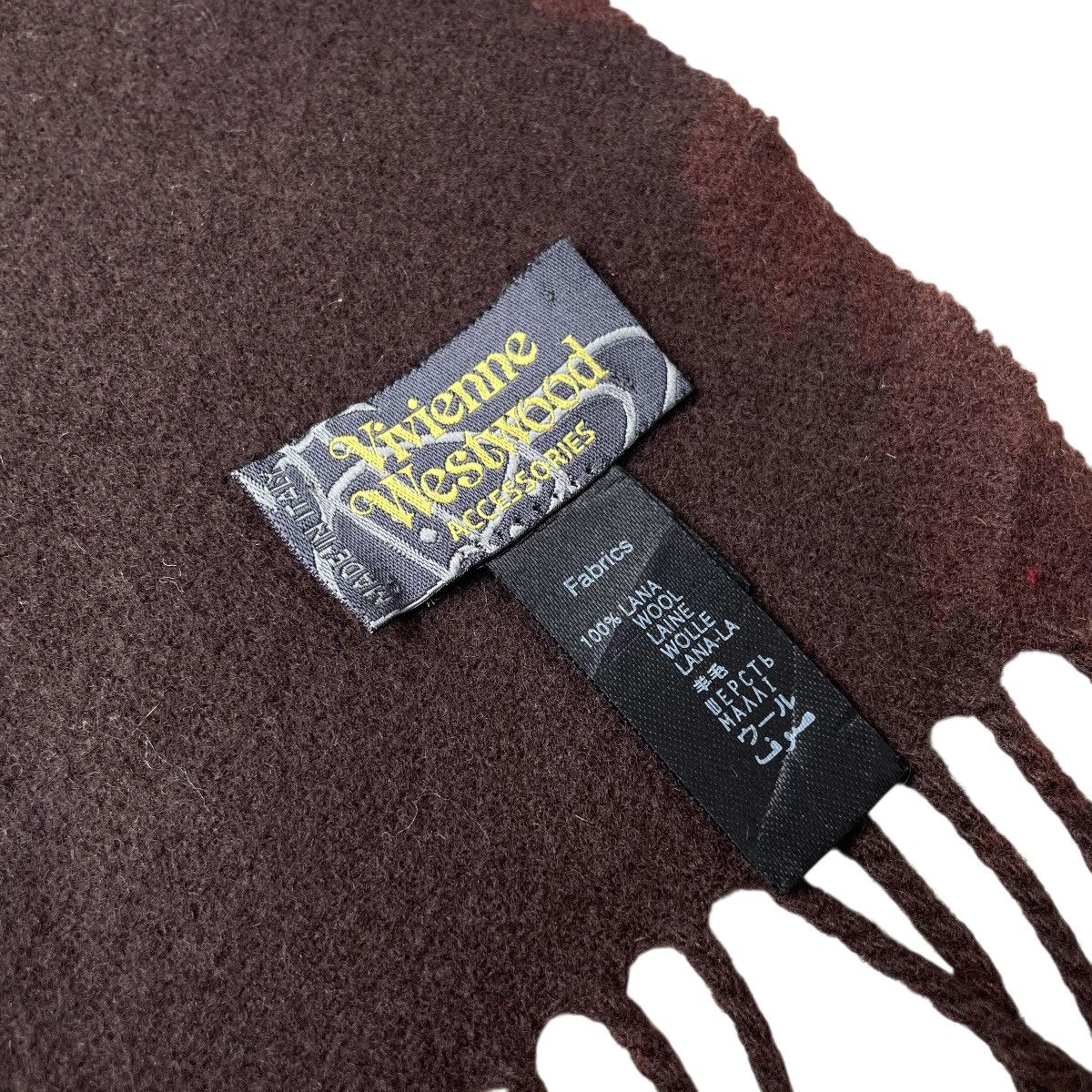 Designer × Vintage × Vivienne Westwood Vivienne Westwood Accessories 100% Wool Designer Muffler Size ONE SIZE - 4 Thumbnail
