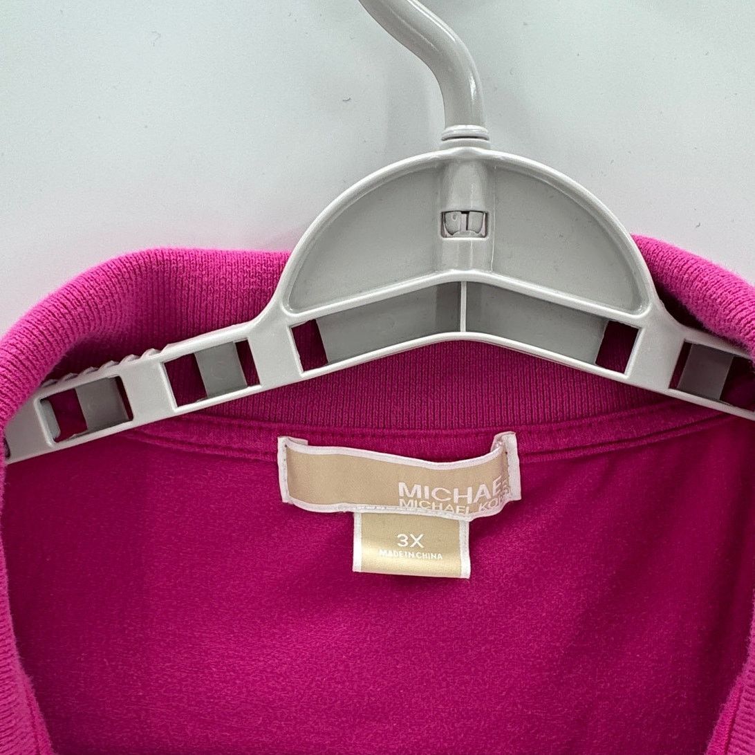 Michael Kors Michael Kors halfzip polo size 3X ruched bust silver zipper Size 3XL / US 20-22 - 3 Thumbnail