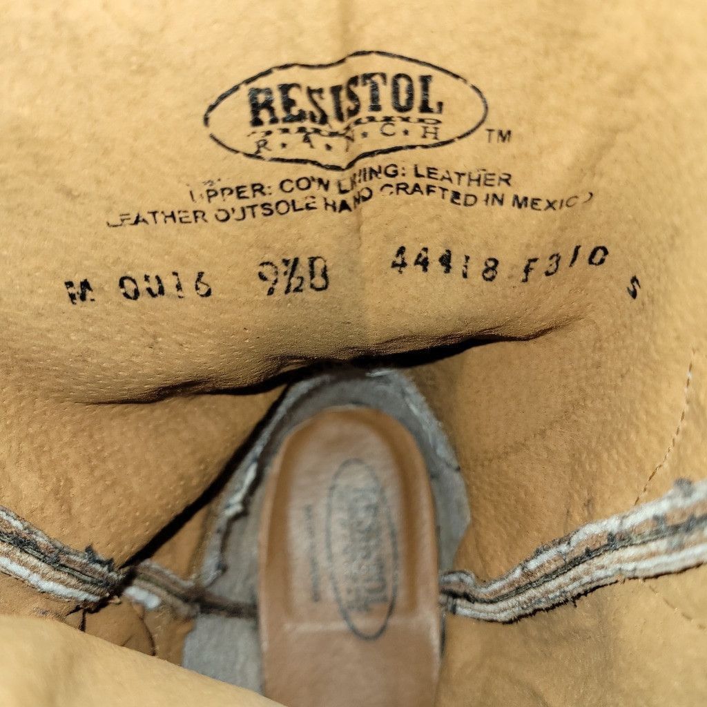 Other Resistol Handcrafted Genuine Leather Brown Boots M0016 9.5B Size US 9.5 / EU 42-43 - 10 Thumbnail