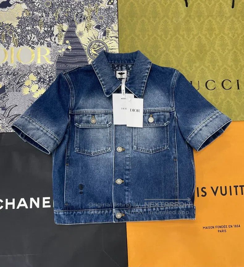 Dior Dior Denim short-sleeved jacket Size XS / US 0-2 / IT 36-38 - 1 Thumbnail