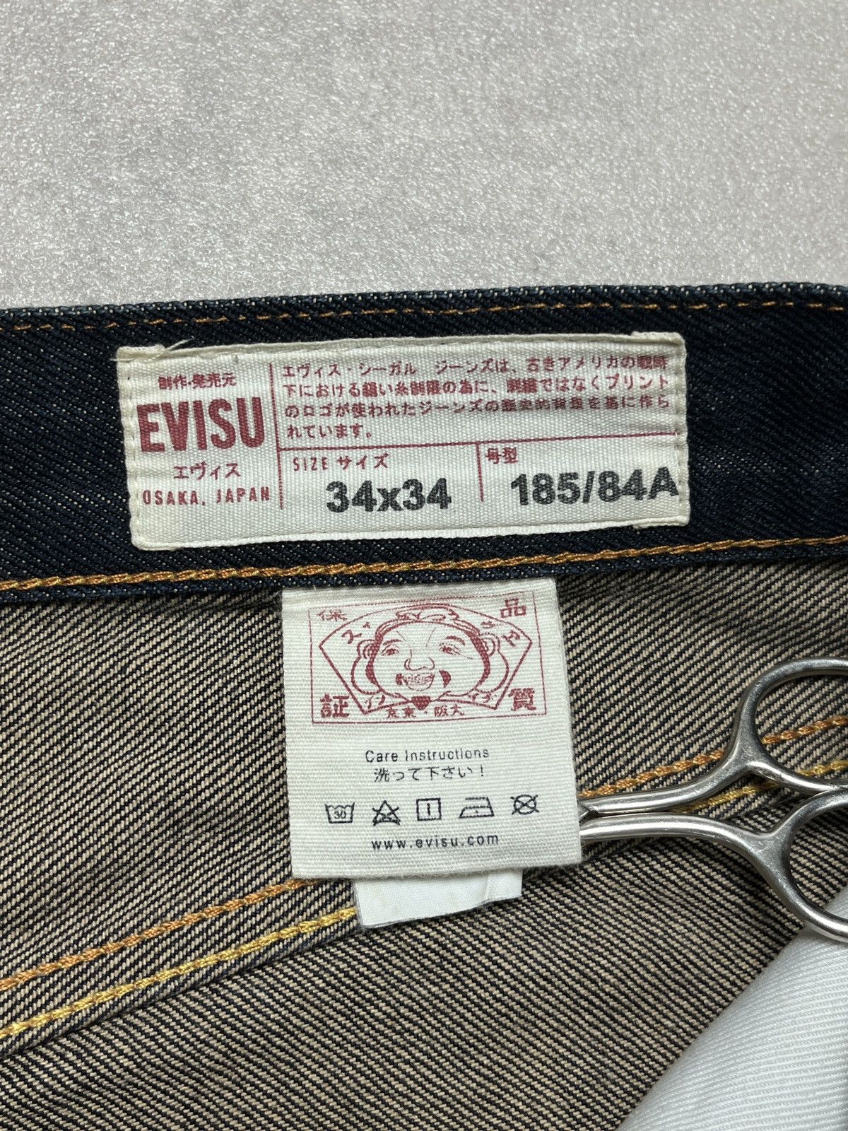 Evisu Evisu Daicock Script Logo Selvedge Denim Jeans Size US 34 / EU 50 - 15 Thumbnail