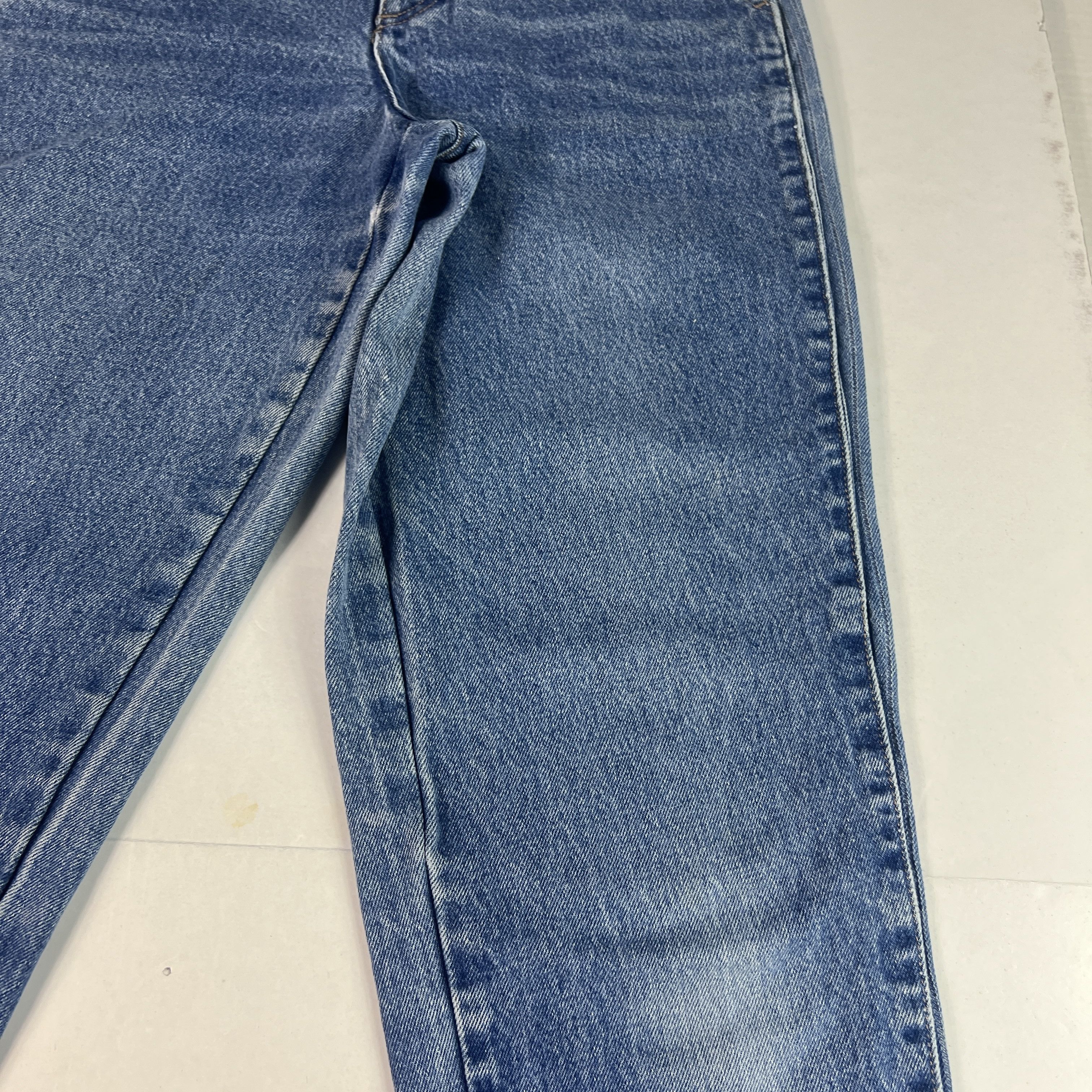 Calvin Klein VTG 80s Calvin Klein Jeans High Rise Tapered Blue Denim Size 28" / US 6 / IT 42 - 6 Thumbnail