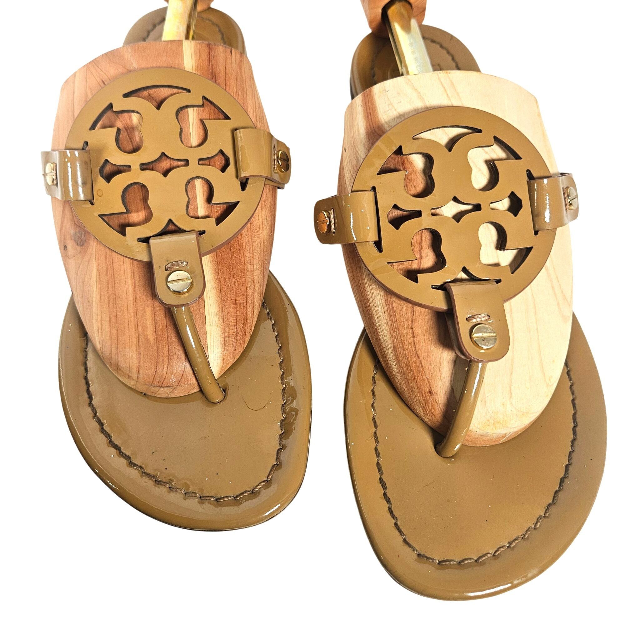 Tory Burch Tory Burch Women Miller Patent Leather Sandal 7.5 Best Selle Size US 7.5 / IT 37.5 - 4 Thumbnail