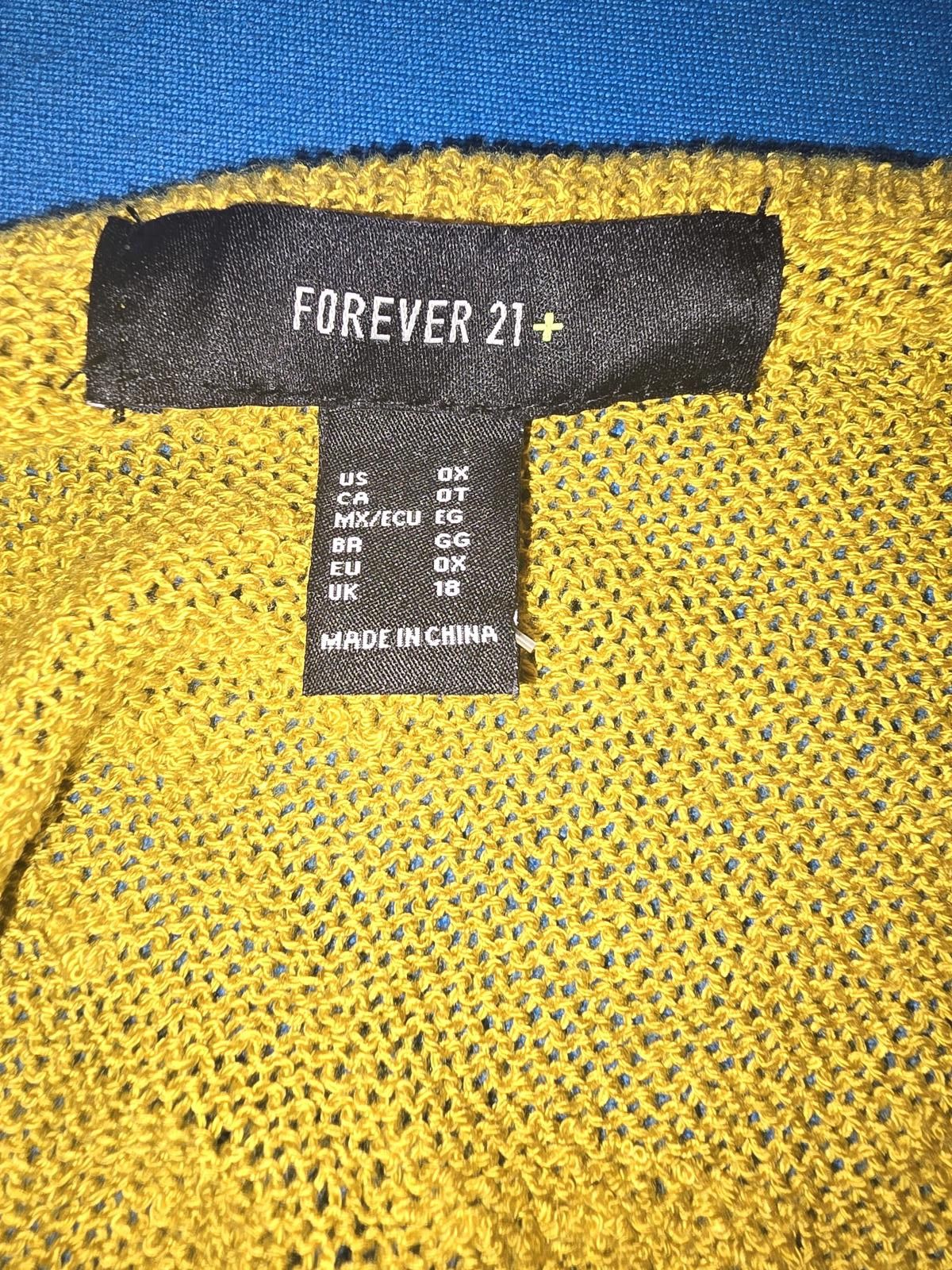Forever 21 Chic Yellow Knit Sweater - Lightweight and Stylish Size L / US 10 / IT 46 - 2 Thumbnail