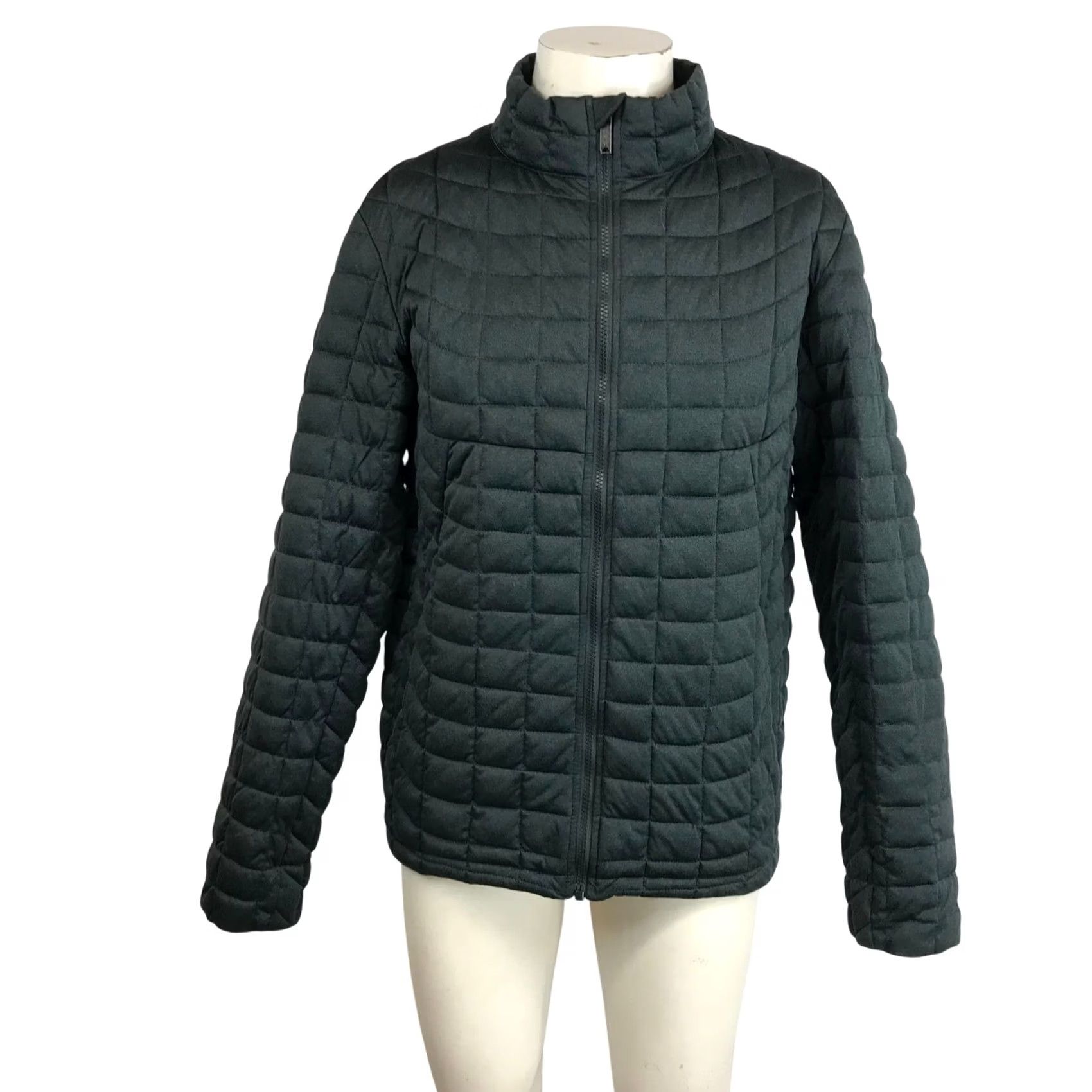 Ben Sherman Ben Sherman Quilted Puffer Jacket Charcoal Gray Full Zip Stand Collar Mens Size US M / EU 48-50 / 2 - 2 Thumbnail