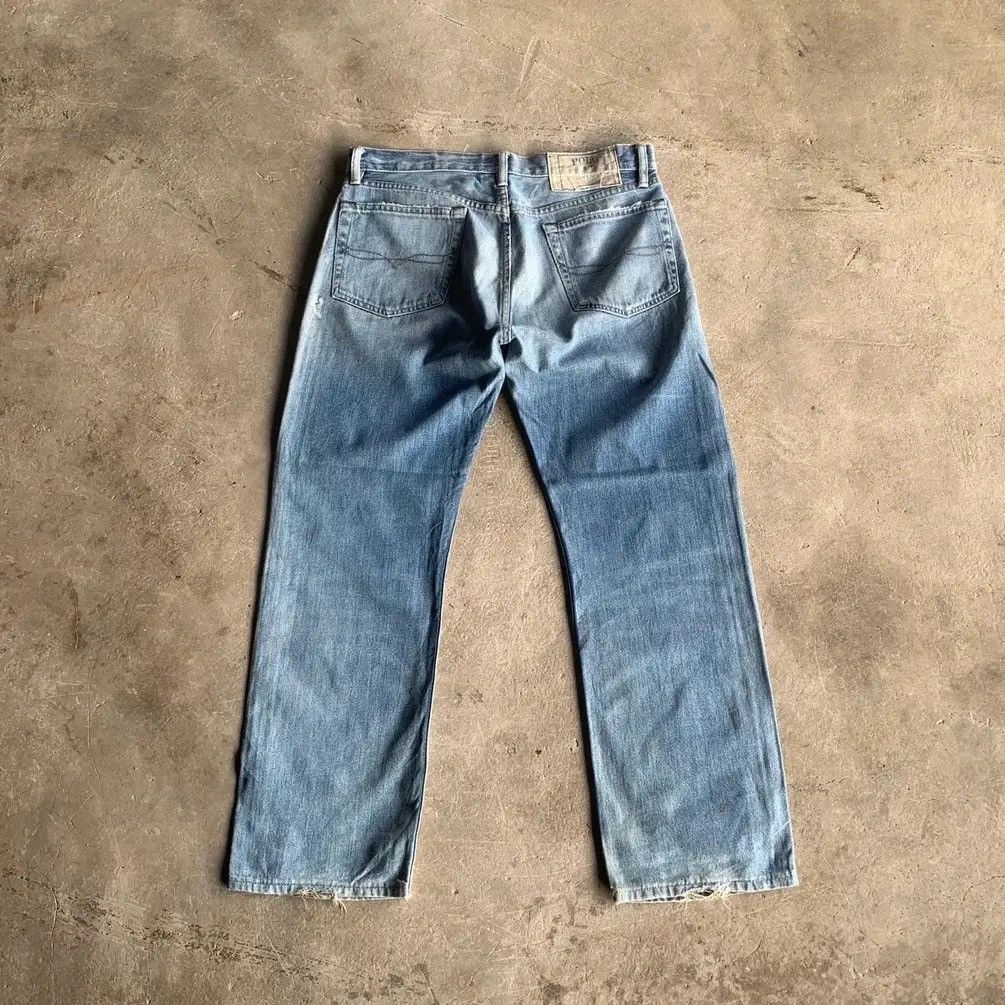 RRL Ralph Lauren PRL Polo Ralph Lauren Distressed Faded Jeans Ripped Denim Size US 33 - 13 Thumbnail