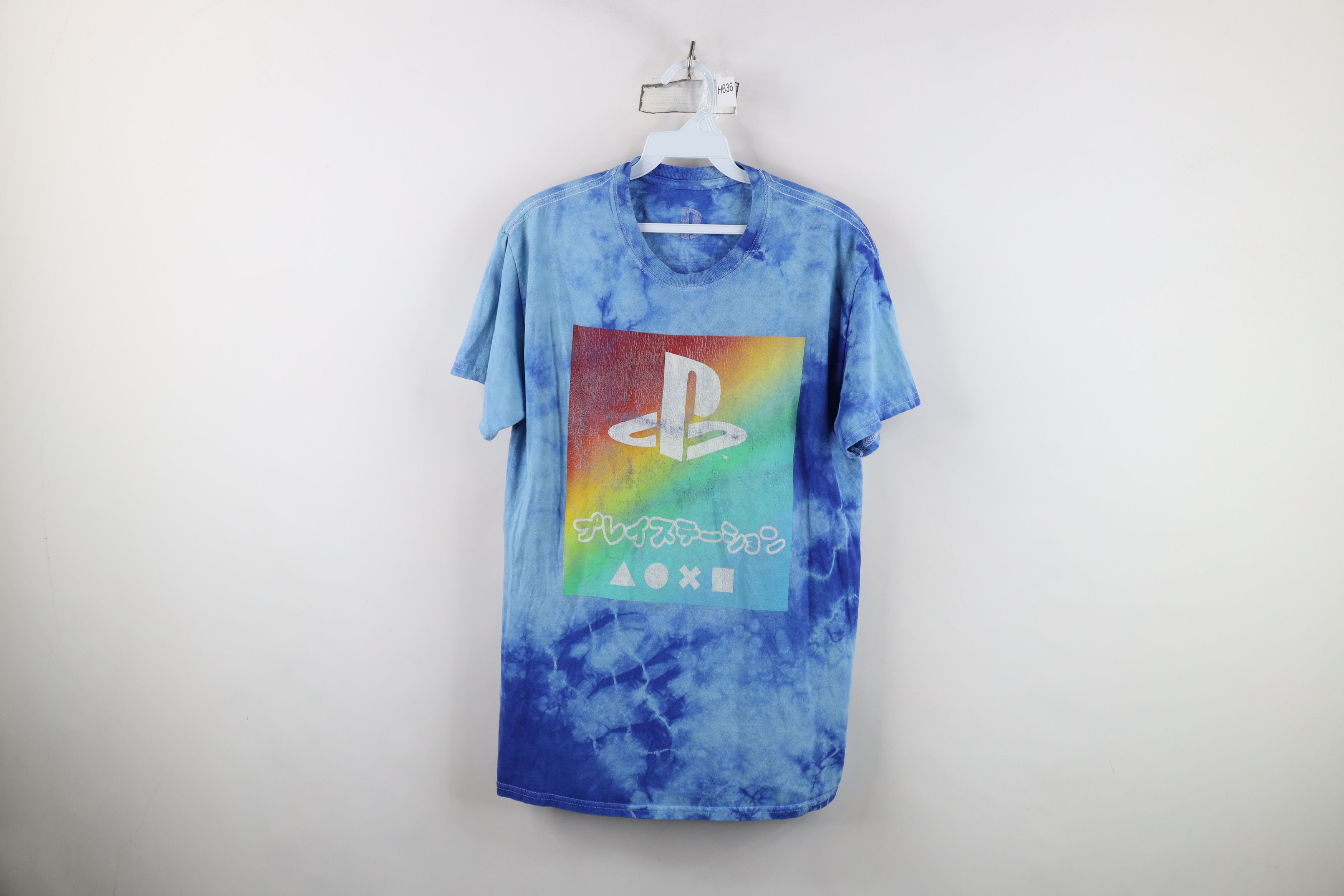 Vintage Retro Y2K Sony Playstation Acid Wash Japan T-Shirt Blue Size US S / EU 44-46 / 1 - 1 Thumbnail