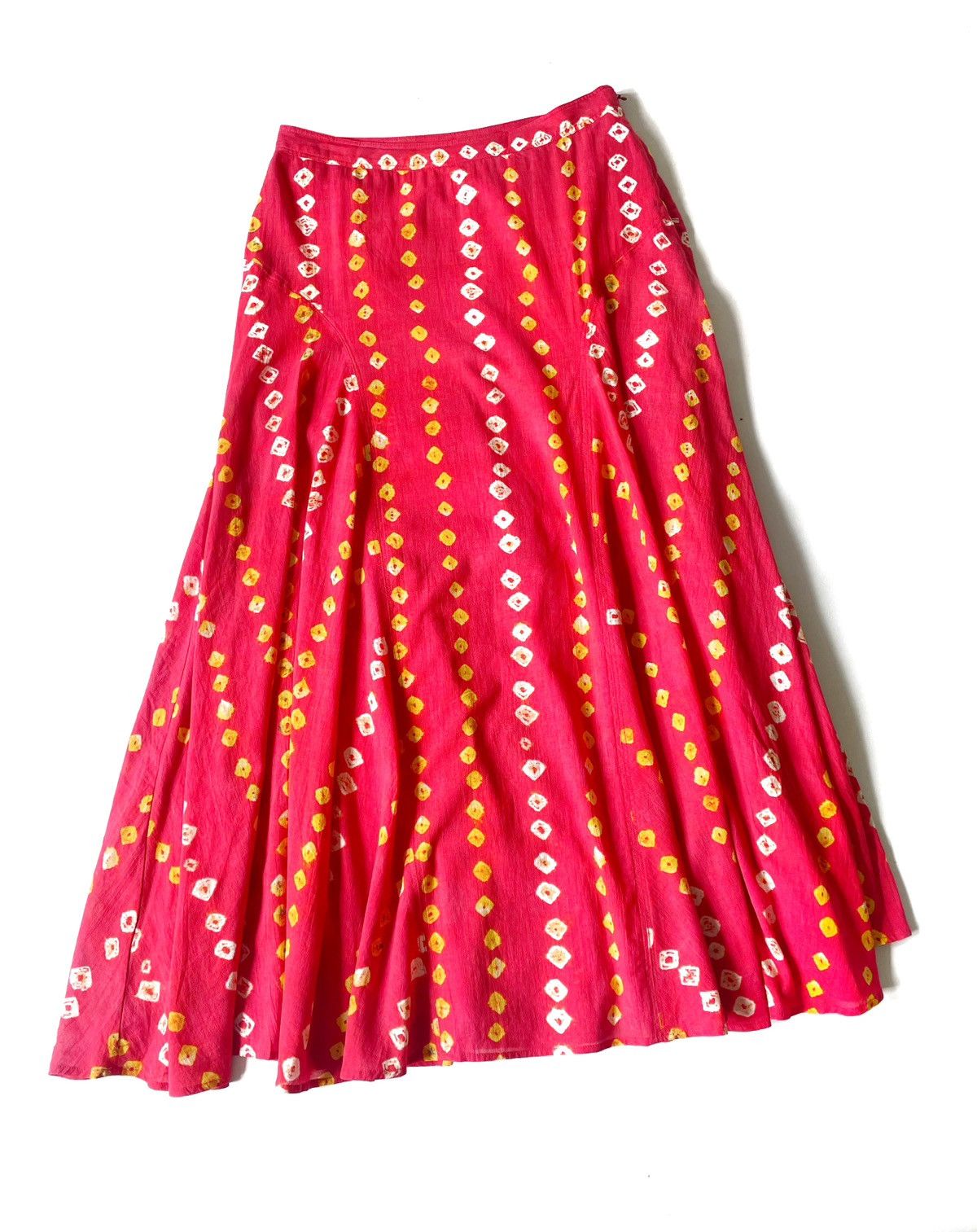 Designer × Polo Ralph Lauren Polo Ralph Lauren Red Cotton Maxi Skirt Size 6/M Made India Size 28" / US 6 / IT 42 - 1 Thumbnail