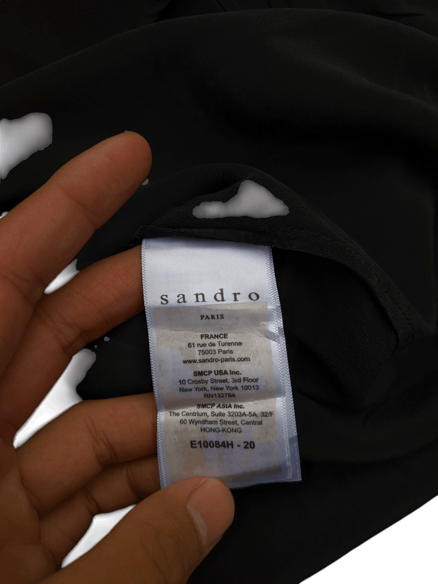 Sandro Sandro Black Blouses Size M / US 6-8 / IT 42-44 - 7 Thumbnail
