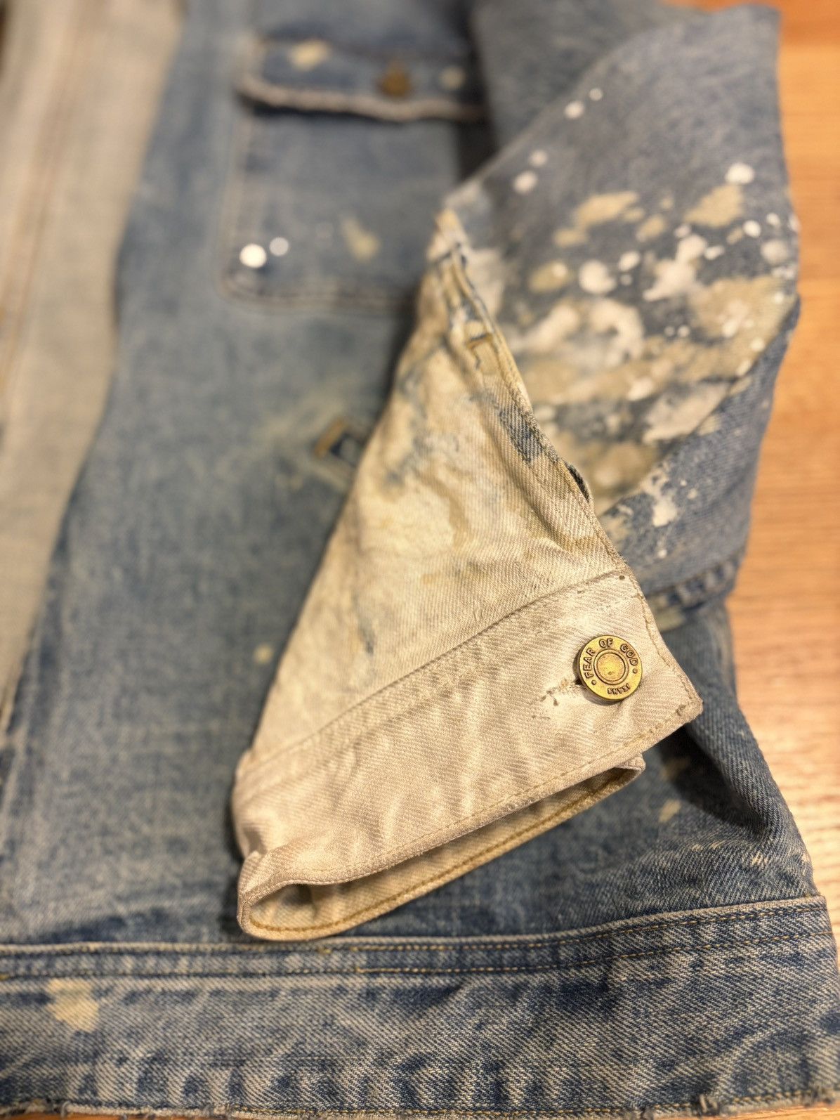 Fear of God Fear of God Jeans Distressed Denim Jacket, M (Oversized) Size US M / EU 48-50 / 2 - 11 Thumbnail