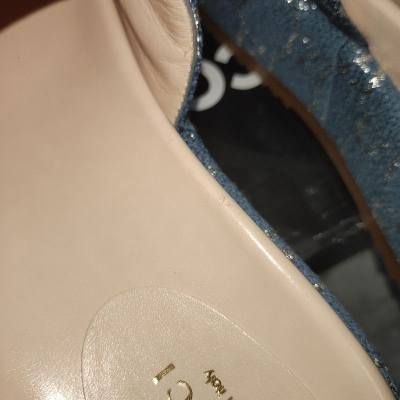 Gucci Gucci Blue and Brown Platform Slides - Size US 5 / EU 37 - 6 Thumbnail