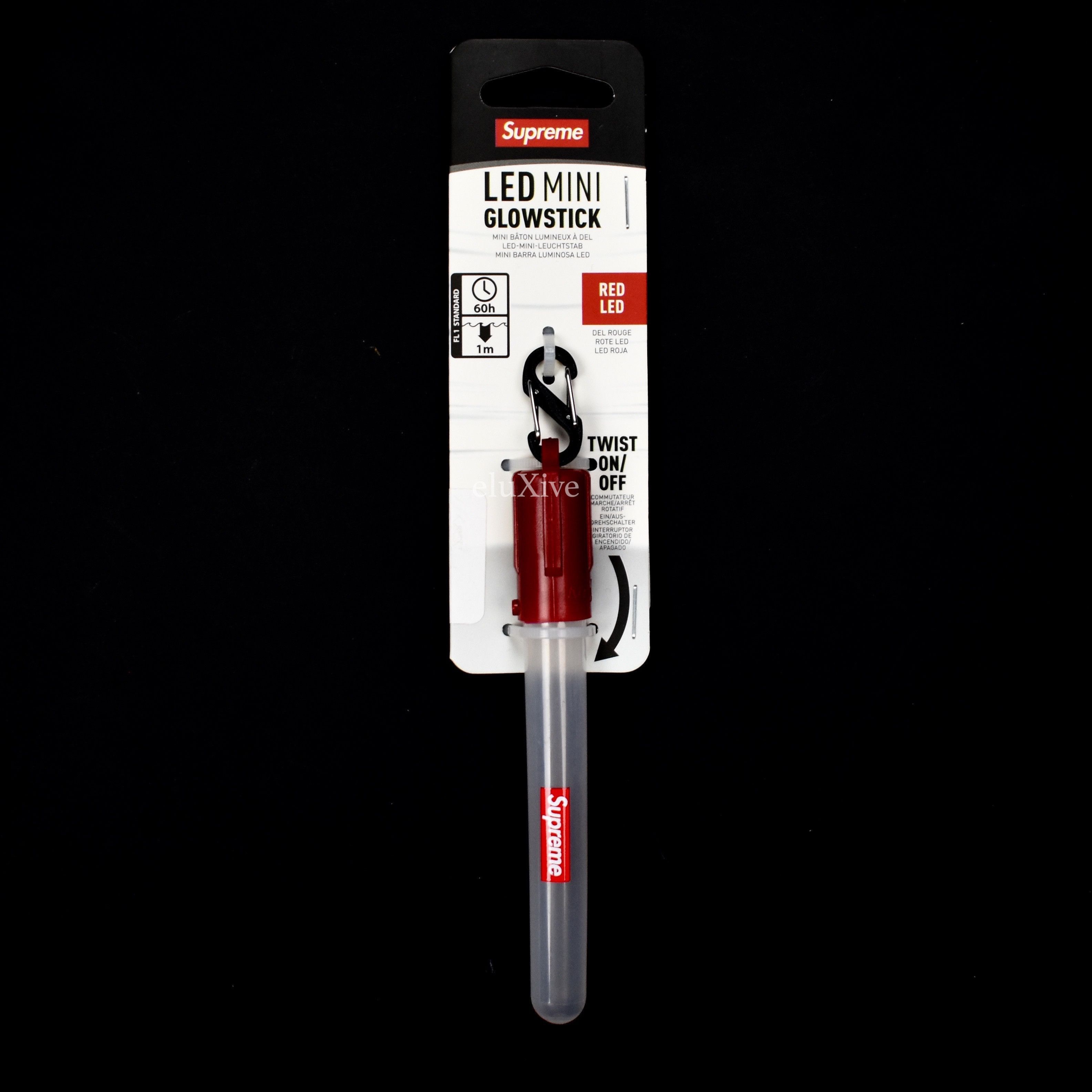 Supreme SS18 Box Logo LED Mini Glowstick Keychain Light Size ONE SIZE - 1 Preview