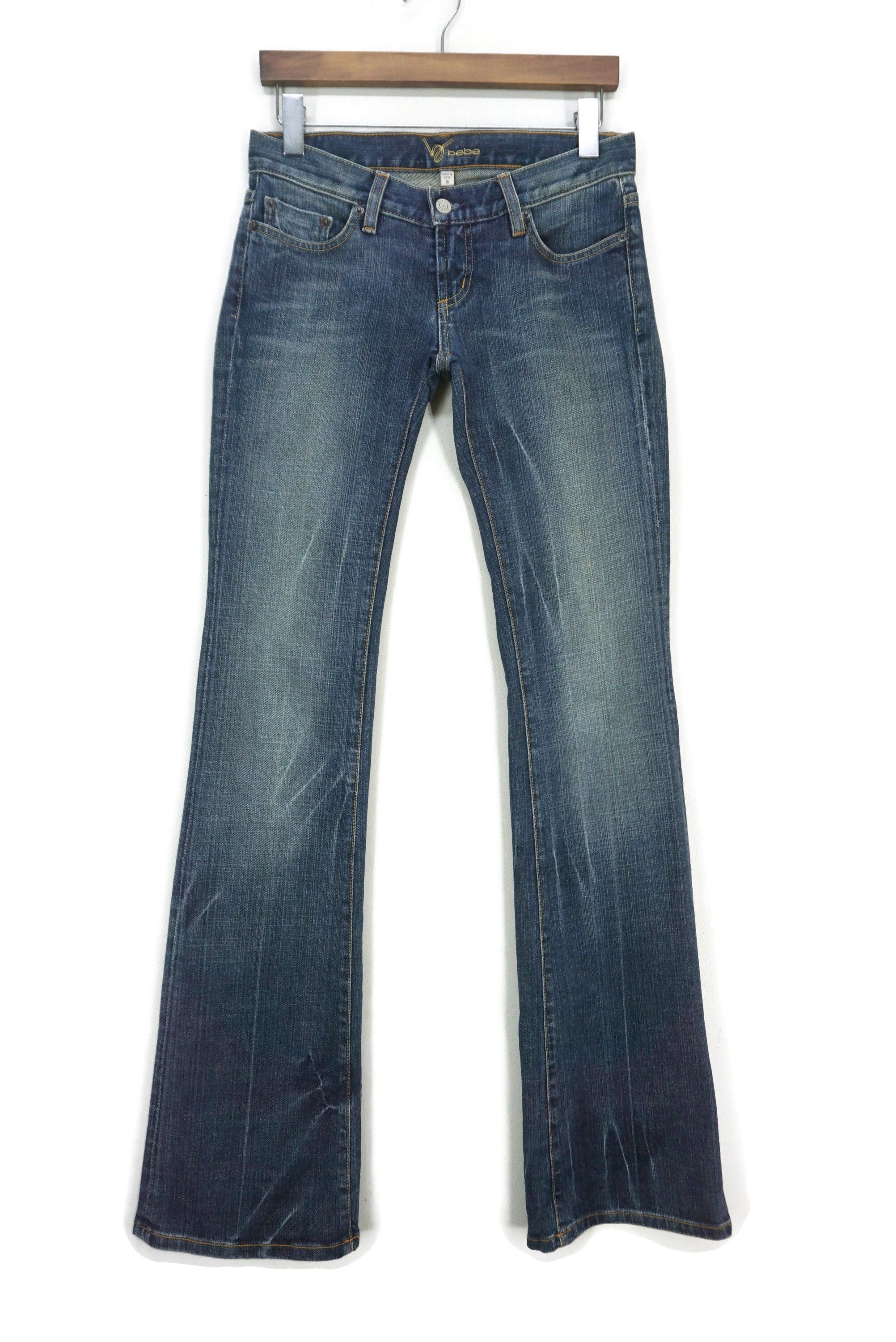 Bebe Vintage Bebe Jeans Made in USA Bootcut Low Rise Denim Size 26" / US 2 / IT 38 - 2 Thumbnail