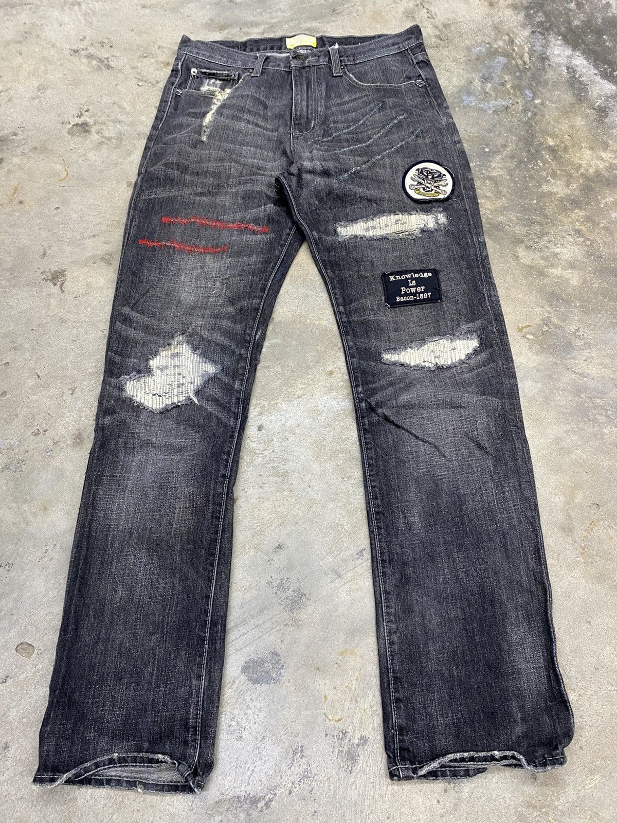 If Six Was Nine × Le Grande Bleu (L.G.B.) 💥bindding offer💥 japan grunge distress violent survival pant Size US 32 / EU 48 - 10 Thumbnail