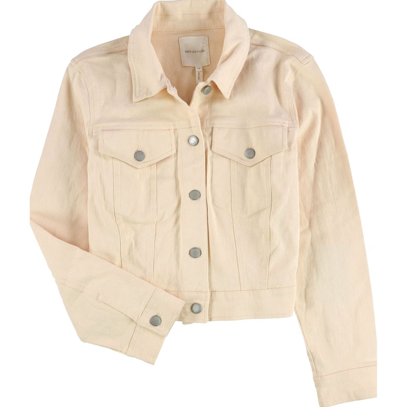 AVEC LES FILLES Avec Les Filles Womens Jacket ltbeige 4 Size S / US 4 / IT 40 - 2 Thumbnail