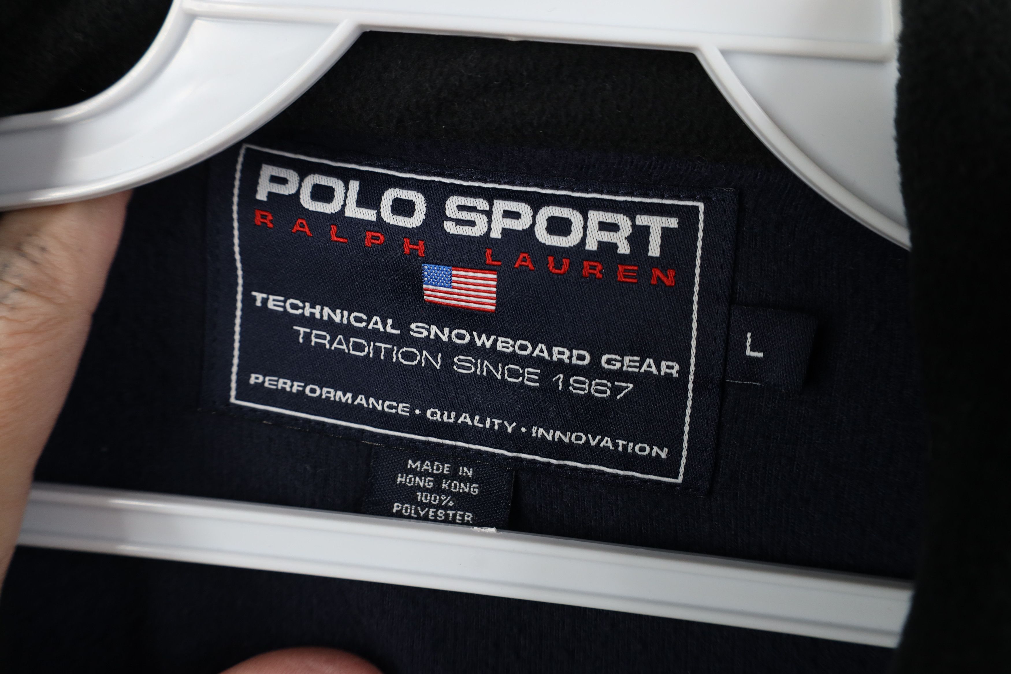 Ralph Lauren Vintage 90s Polo Sport Ralph Lauren Snowboard Knit Jacket Size US L / EU 52-54 / 3 - 7 Thumbnail
