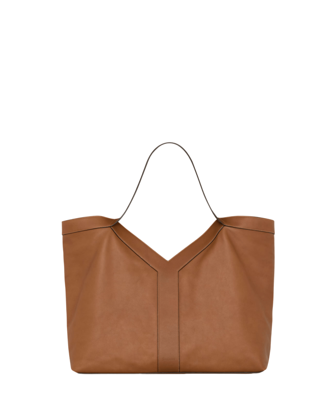YSL Y Large Brick Leather Tote New & Auth