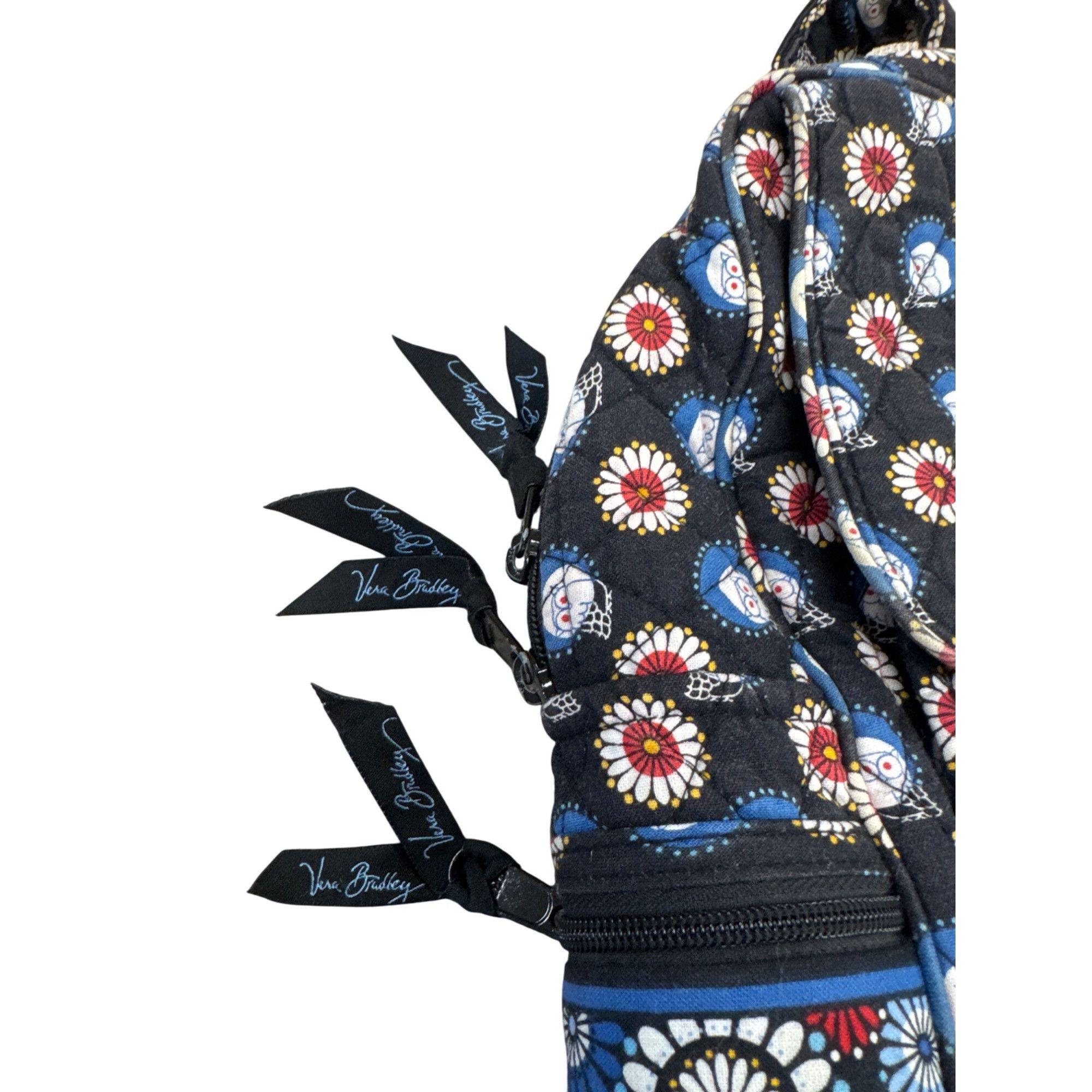 Vera Bradley Vera Bradley blue Owl & Floral Print Quilted Backpack 16" x Size ONE SIZE - 13 Thumbnail