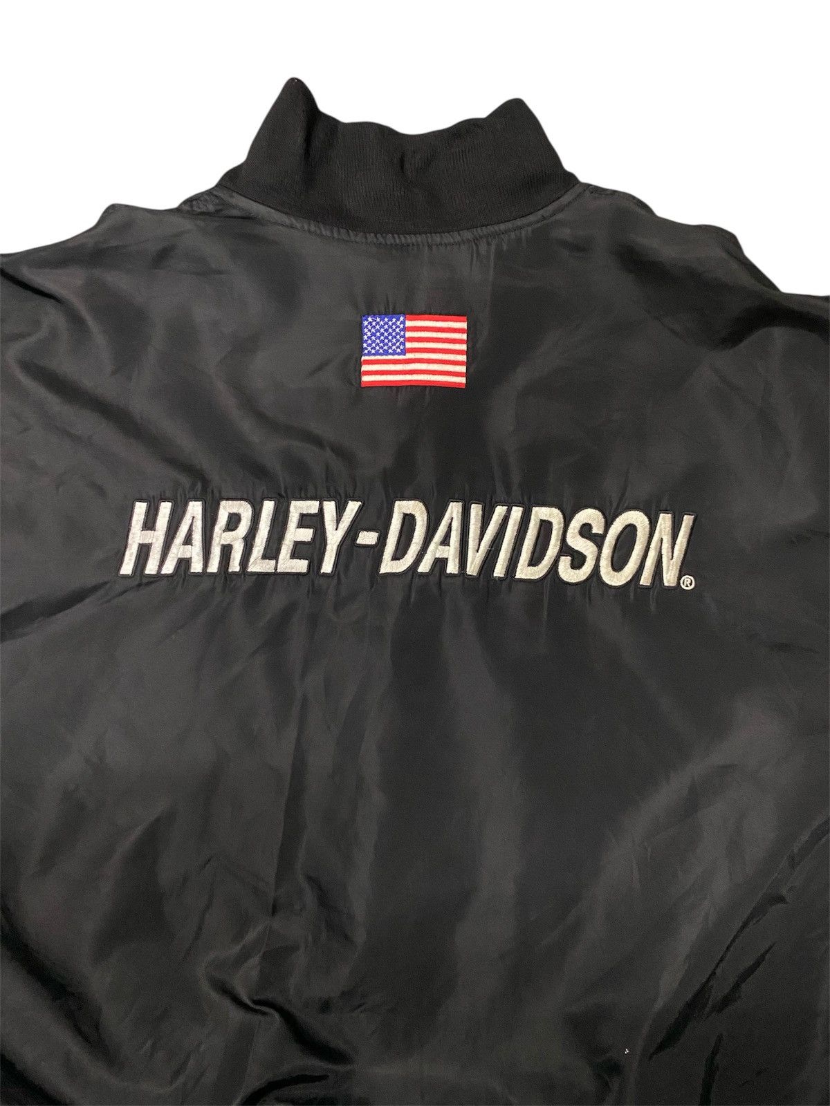 Harley Davidson Harley-Davidson Y2K Bomber Jacket Evil Knievel Size US L / EU 52-54 / 3 - 3 Thumbnail