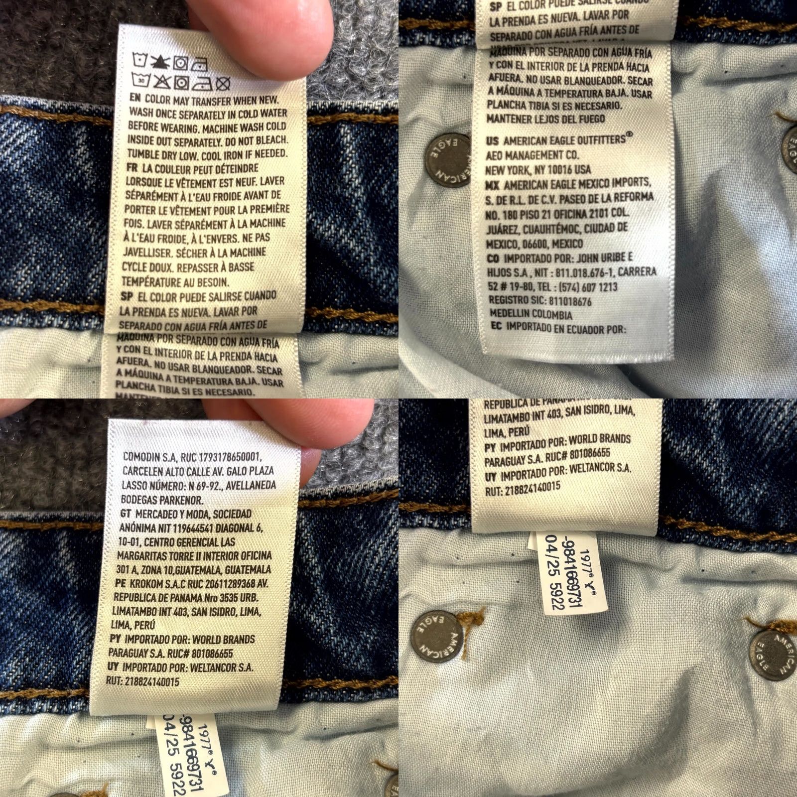 American Eagle Outfitters American Eagle Outfitters Jeans Womens 0 Blue Denim Medium Wash Wide Leg Whisker Size 25" / US 0 / IT 36 - 8 Thumbnail