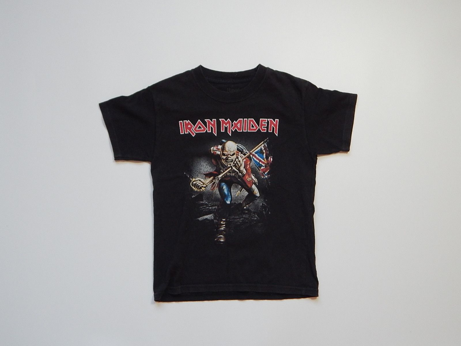 Band Tees vintage iron maiden metal rock band kids age 7-8 hanes tee Size XXS / US 00 / IT 34 - 1 Thumbnail