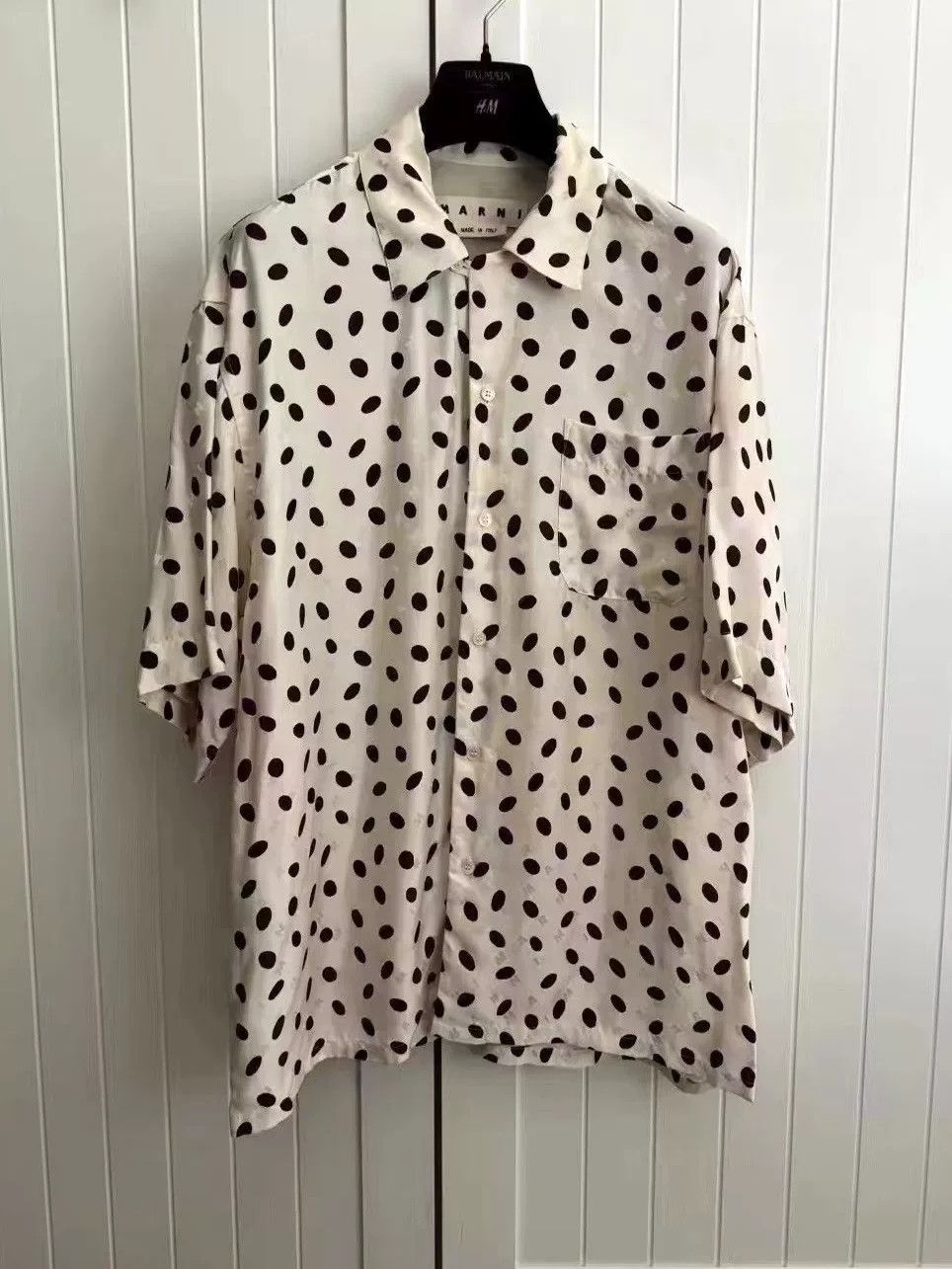 Marni Marni Spotted Wave Logo Short Sleeve Shirt Size US S / EU 44-46 / 1 - 1 Thumbnail
