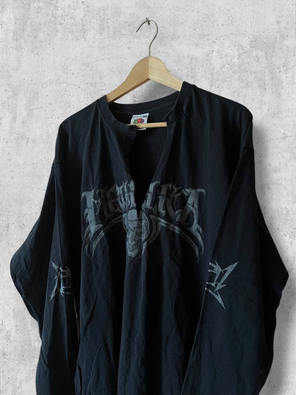 Metallica Metallica 90s Vintage ripped Distressed long sleeve band tee Size US XL / EU 56 / 4 - 2 Thumbnail