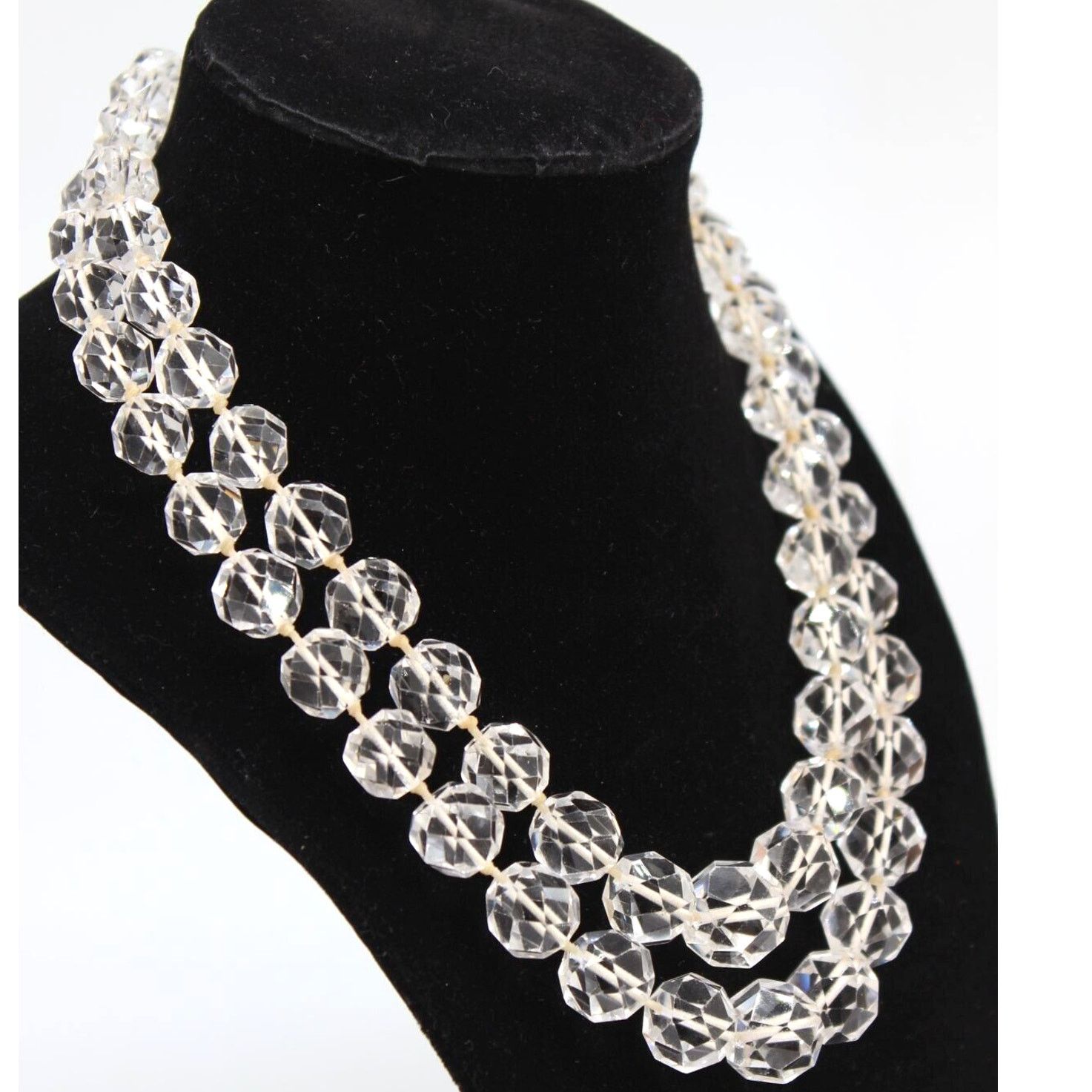 Other Genuine Rock Crystal Graduated Faceted Bead Necklace 16" Size ONE SIZE - 2 Thumbnail