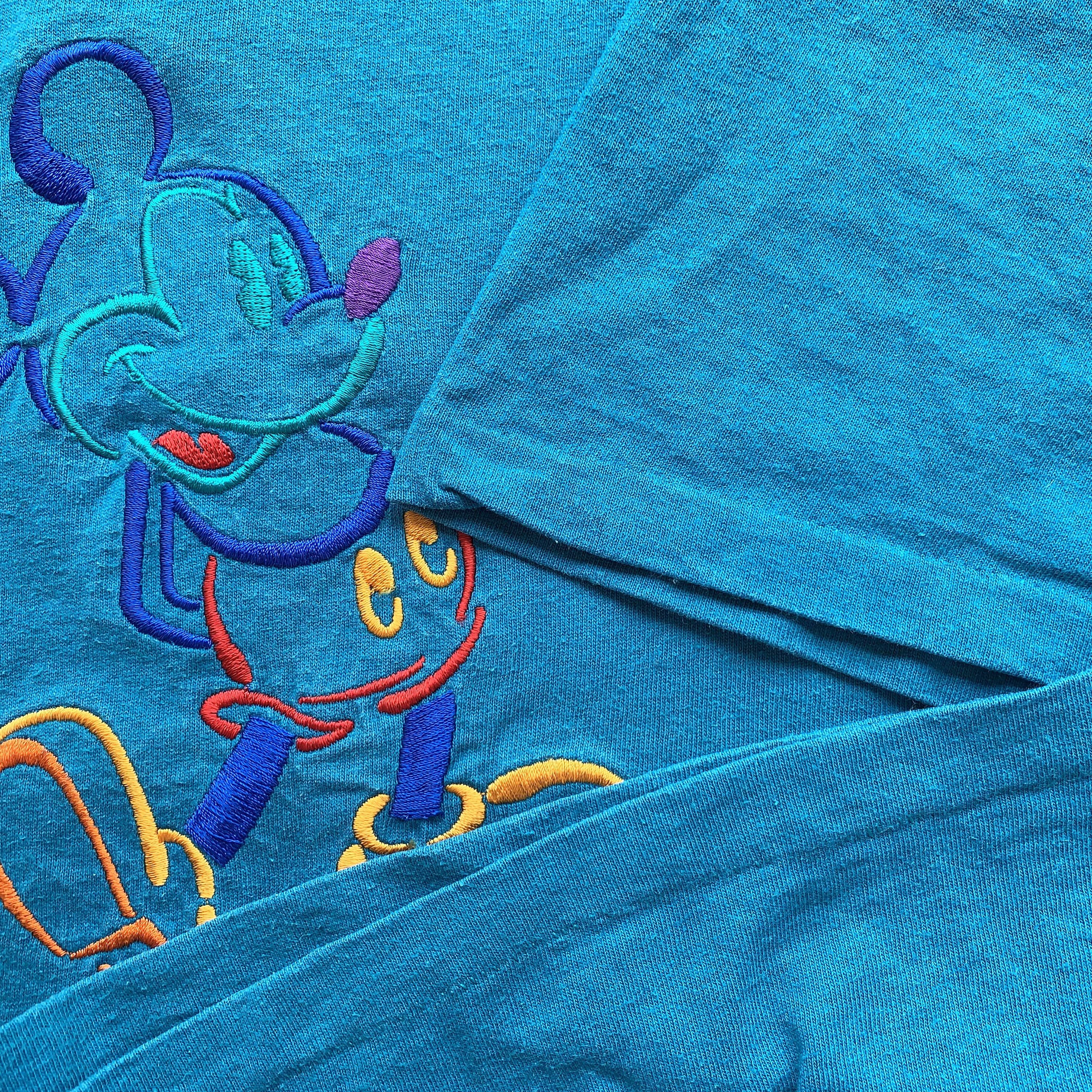 Disney Vintage 80s 90s DISNEY t shirt Mickey Mouse Single Stitch Size US XXL / EU 58 / 5 - 4 Thumbnail