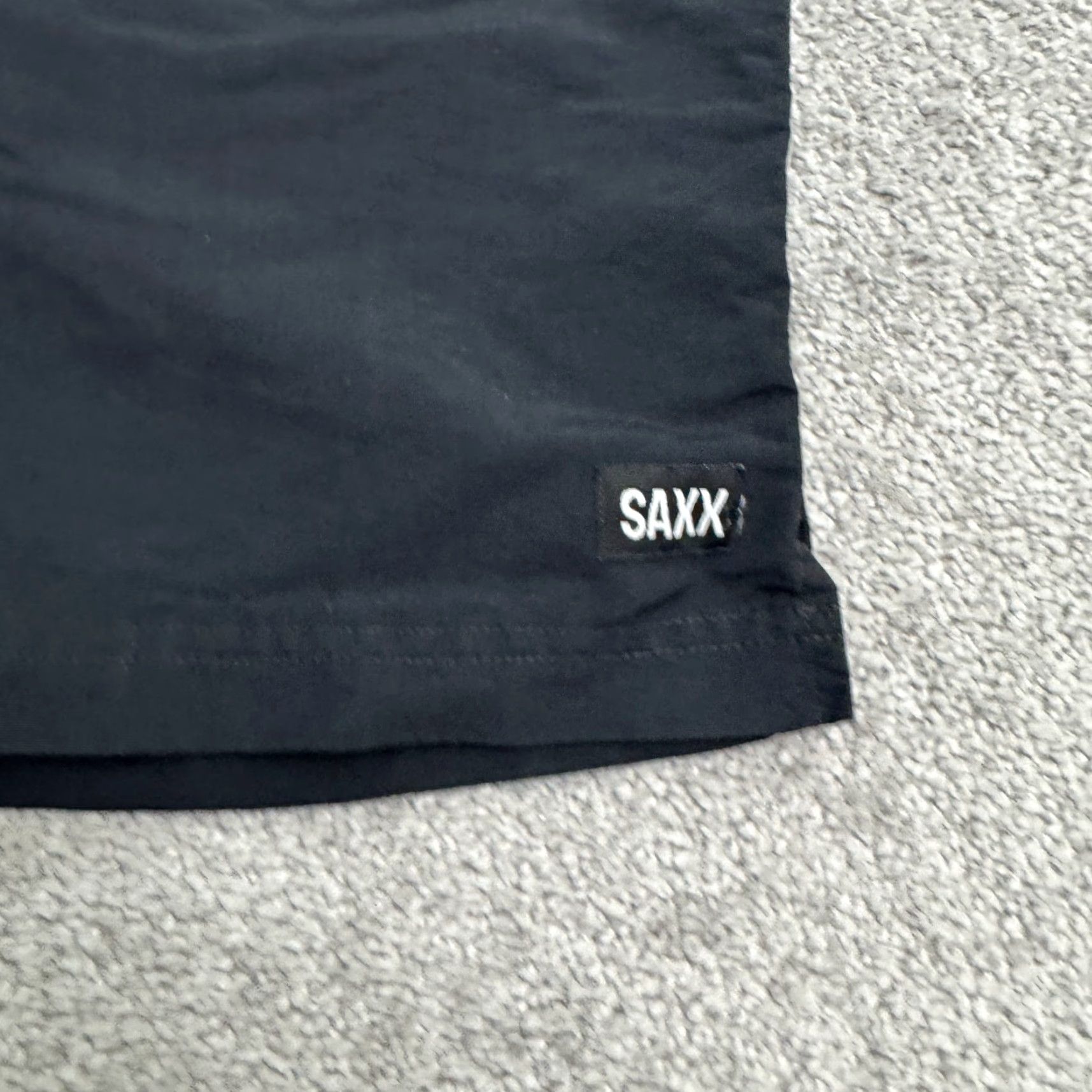 Vintage SAXX Athletic Shorts Mens W30 7" Black Elastic Waist Drawstring Casual Active Size US 30 / EU 46 - 3 Thumbnail